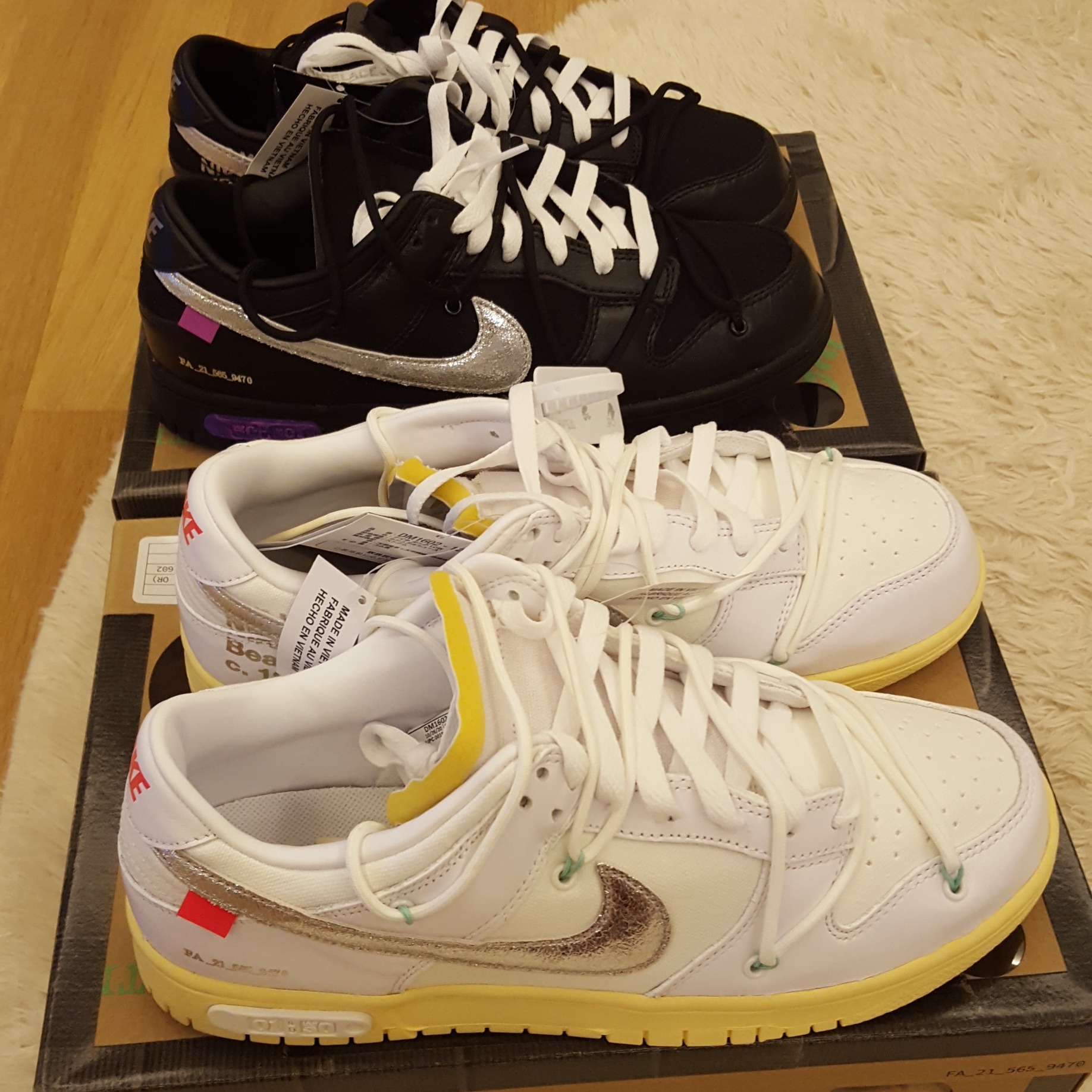 Nike x Off-White Dunk Low The 50 - Lot 1, Nike x Off-White Dunk Low The 50 - Lot 50 착용 스타일 - 4