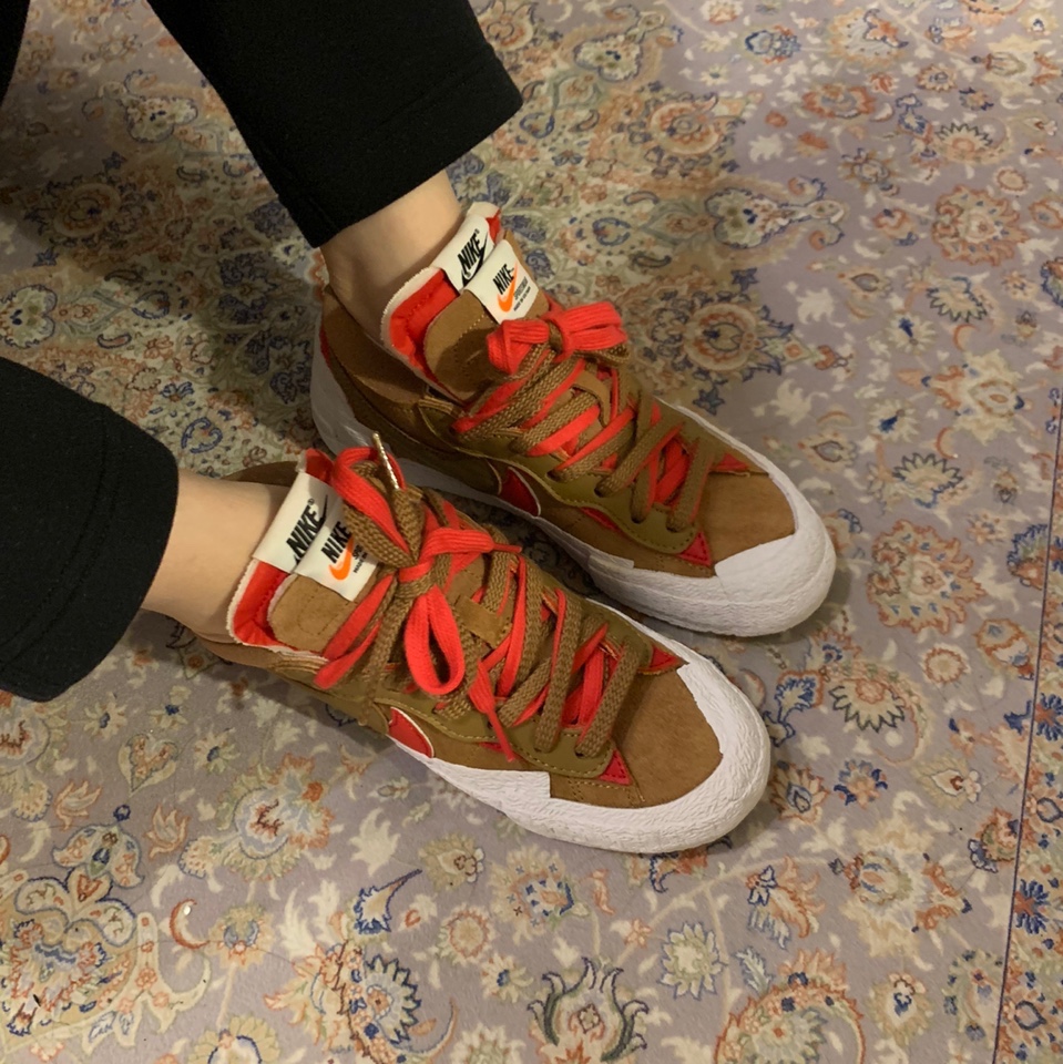 Nike x Sacai Blazer Low British Tan 착용 스타일