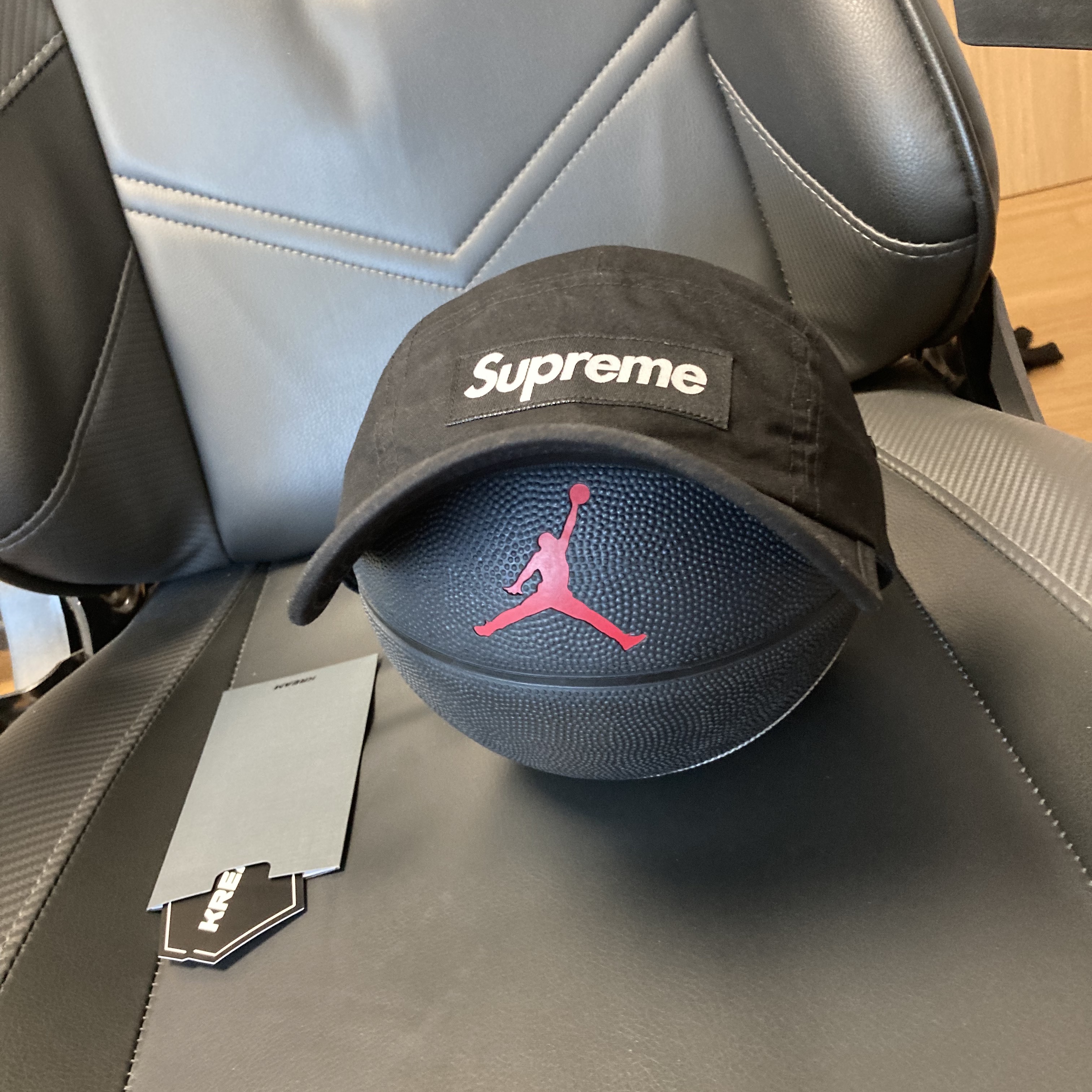 Supreme Waxed Cotton Camp Cap Black - 21FW 착용 스타일 - 1
