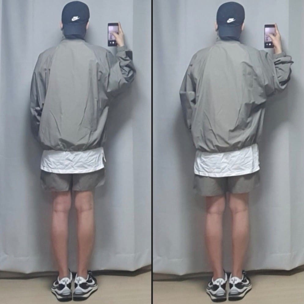 Essentials Track Jacket Cement - 20FW, Essentials Volley Shorts Cement - 20FW 착용 스타일 - 4