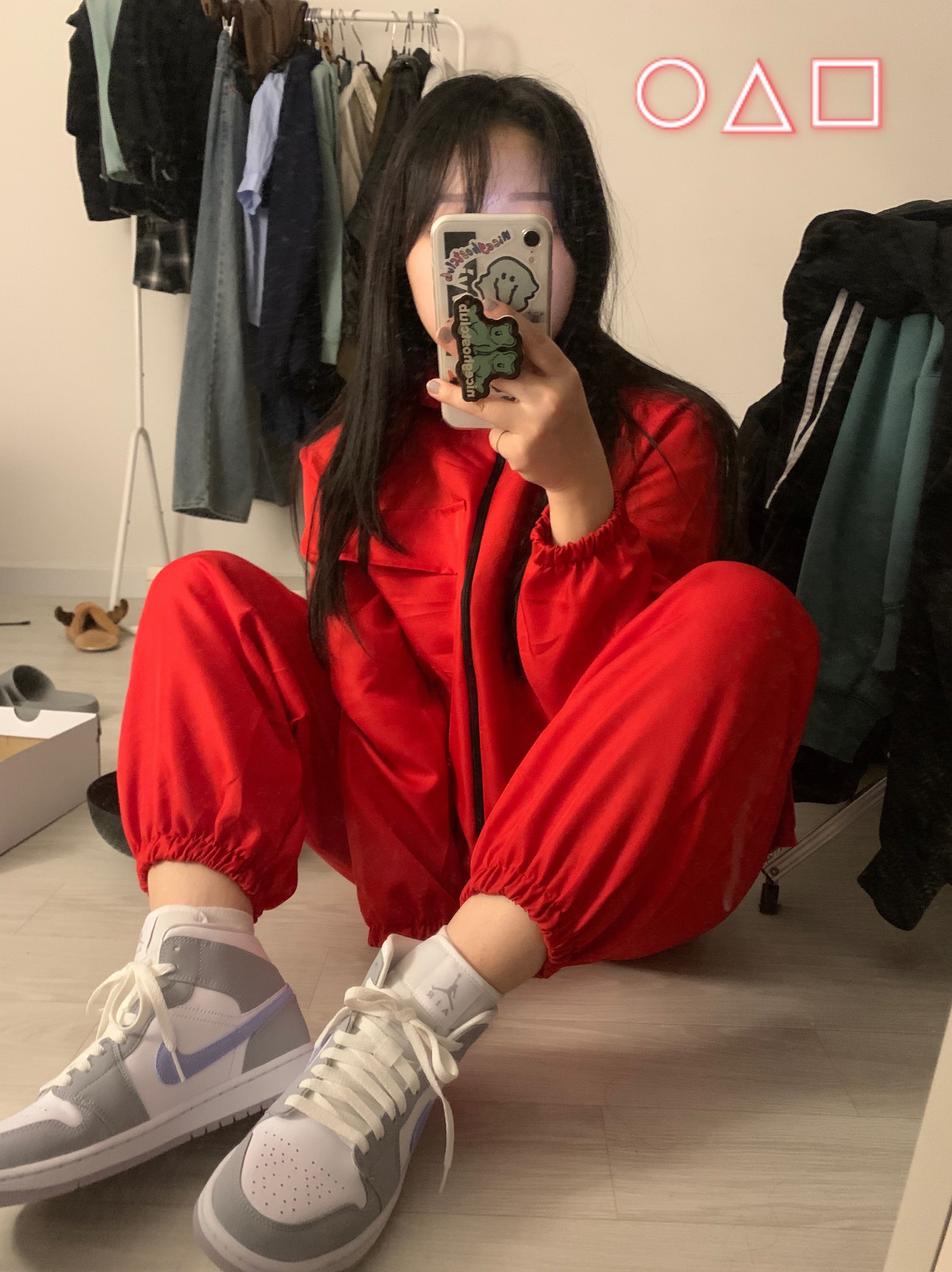 (W) Jordan 1 Mid Wolf Grey 착용 스타일 - 2