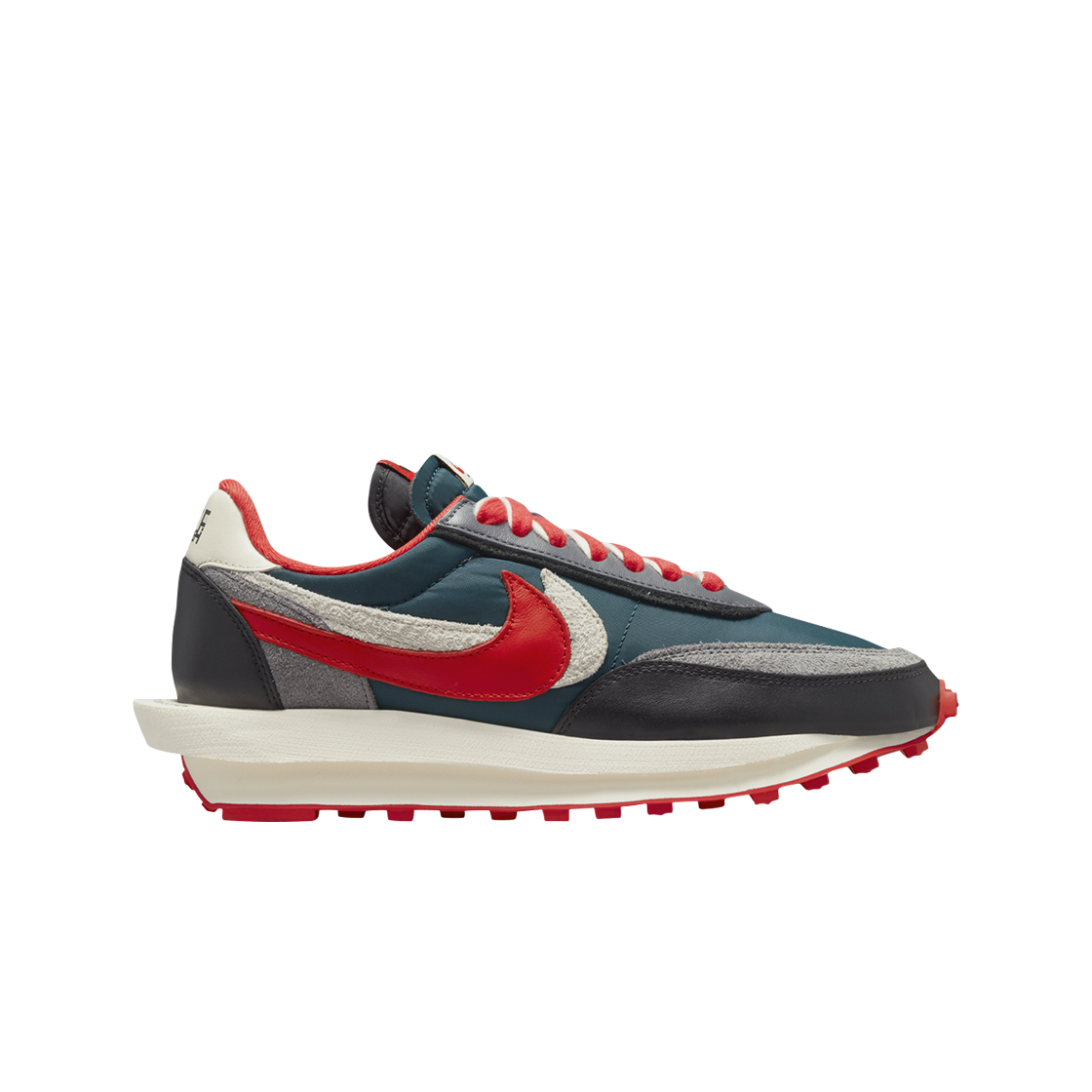 나이키 x 사카이 x 언더커버 LD와플 미드나잇 스프루스 유니버시티 레드(Nike x Sacai x Undercover LDWaffle Midnight Spruce University Red)