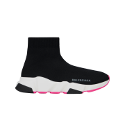 (W) Balenciaga Speed Trainer Black White Pink