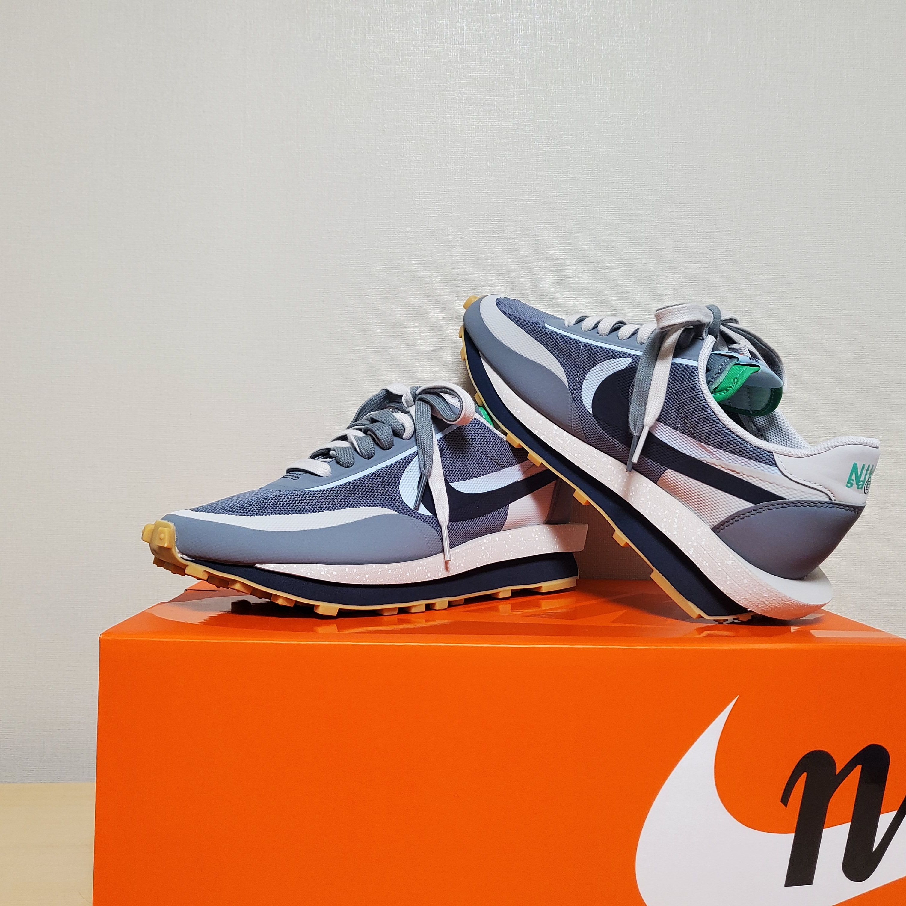 Nike x Sacai x Clot LDWaffle Cool Grey 착용 스타일 - 1