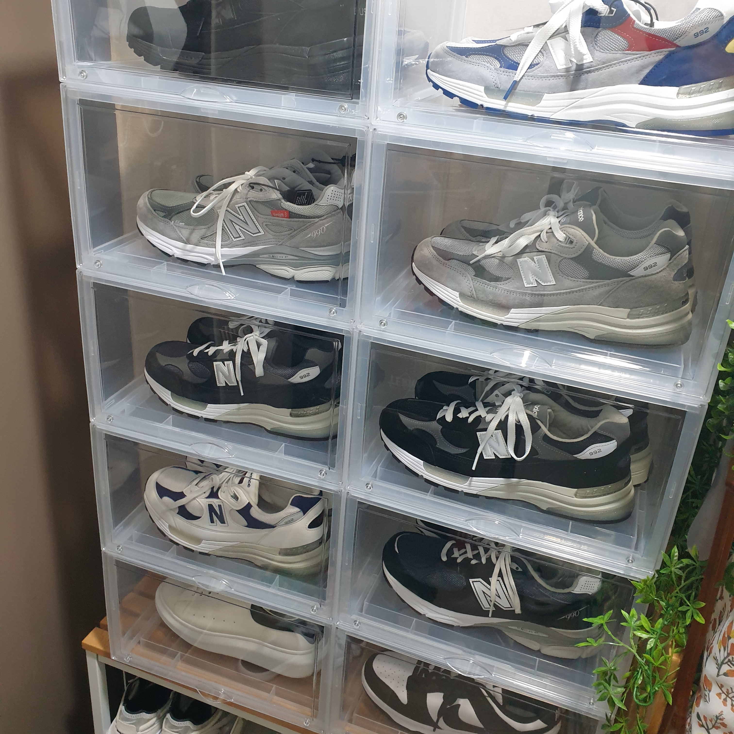 New Balance 992 Made in USA Grey - D Standard, New Balance 992 Made in USA Navy 착용 스타일