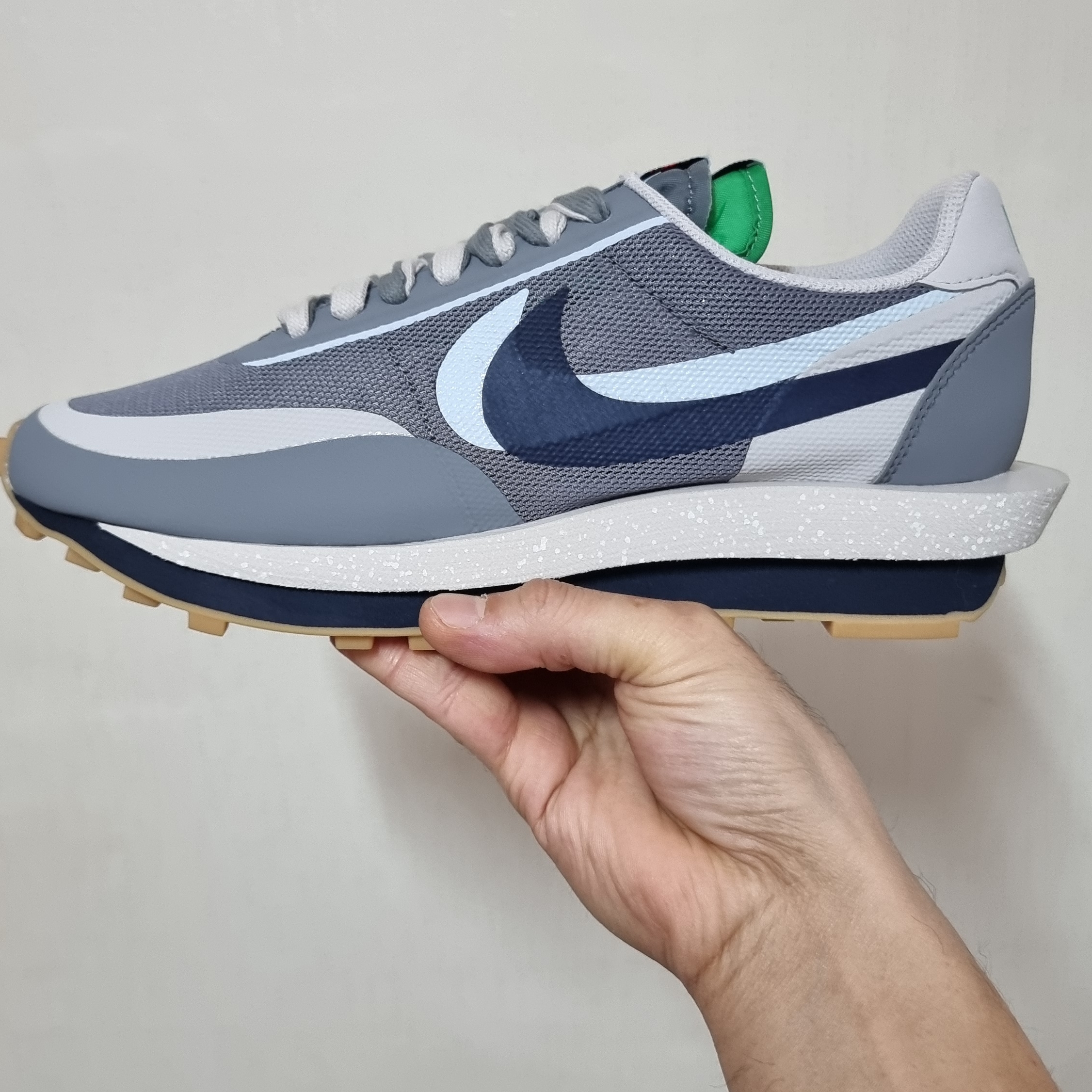 Nike x Sacai x Clot LDWaffle Cool Grey, Nike x Sacai x Clot LDWaffle Orange Blaze 착용 스타일 - 2