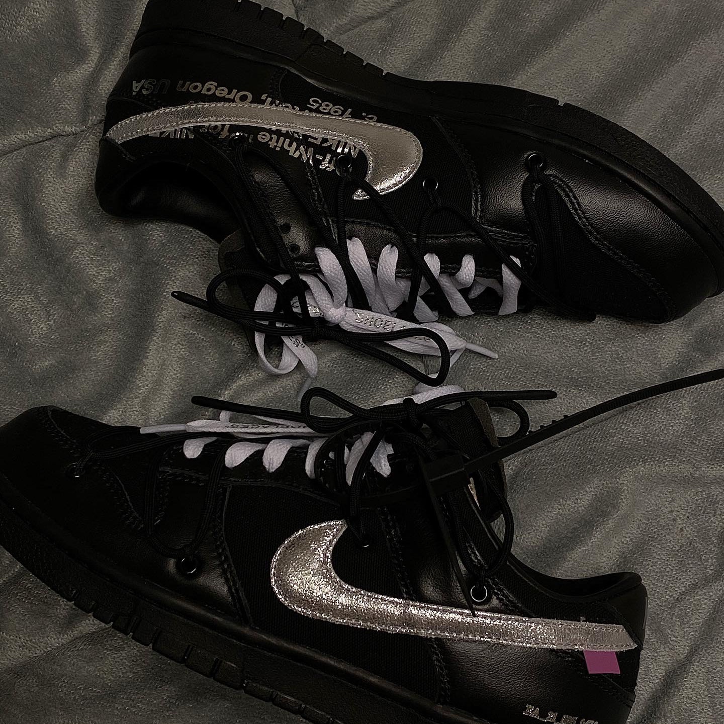 Nike x Off-White Dunk Low The 50 - Lot 50 착용 스타일 - 2