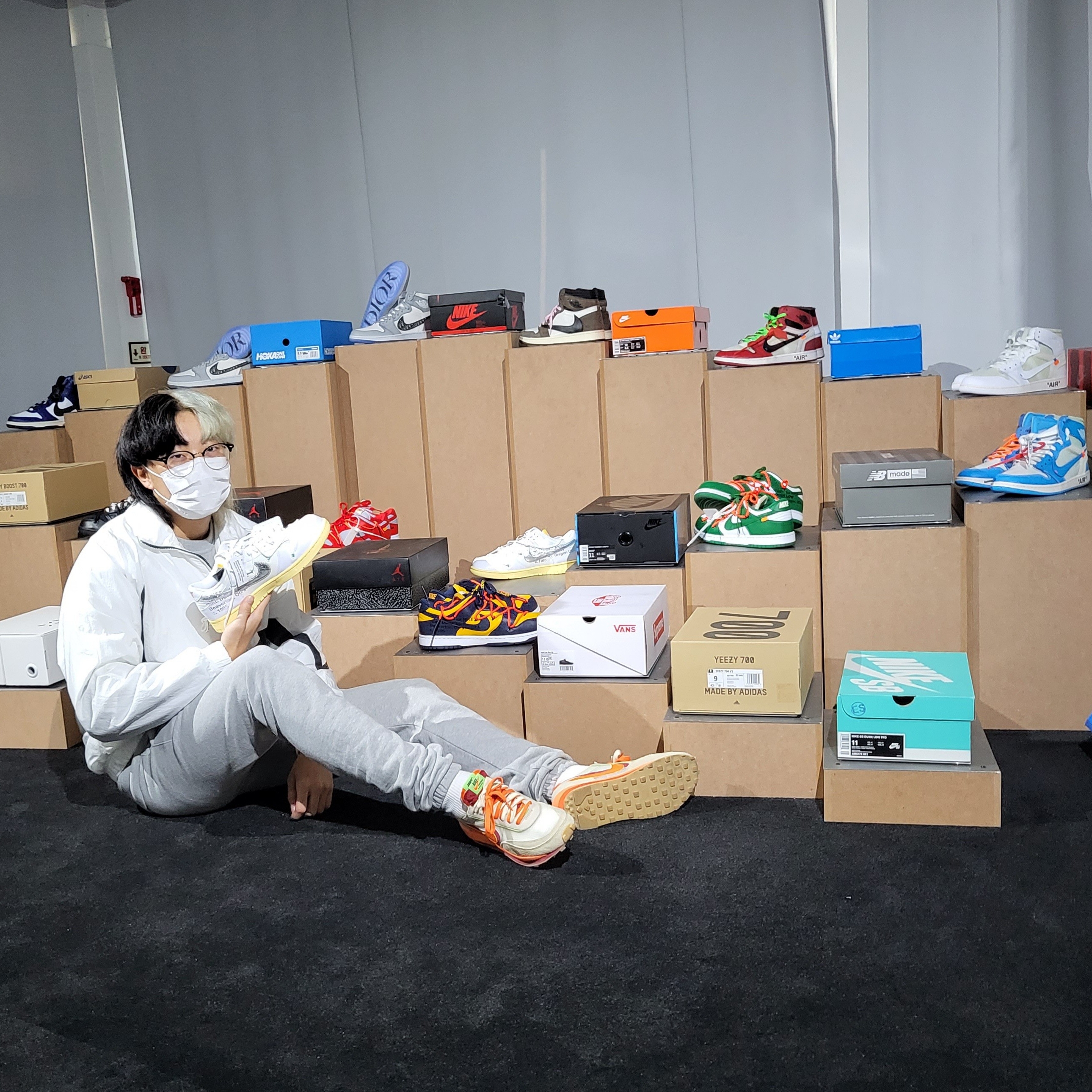 Nike NSW Big Swoosh Woven Jacket Black - Asia, Nike x Sacai x Clot LDWaffle Orange Blaze 착용 스타일 - 4