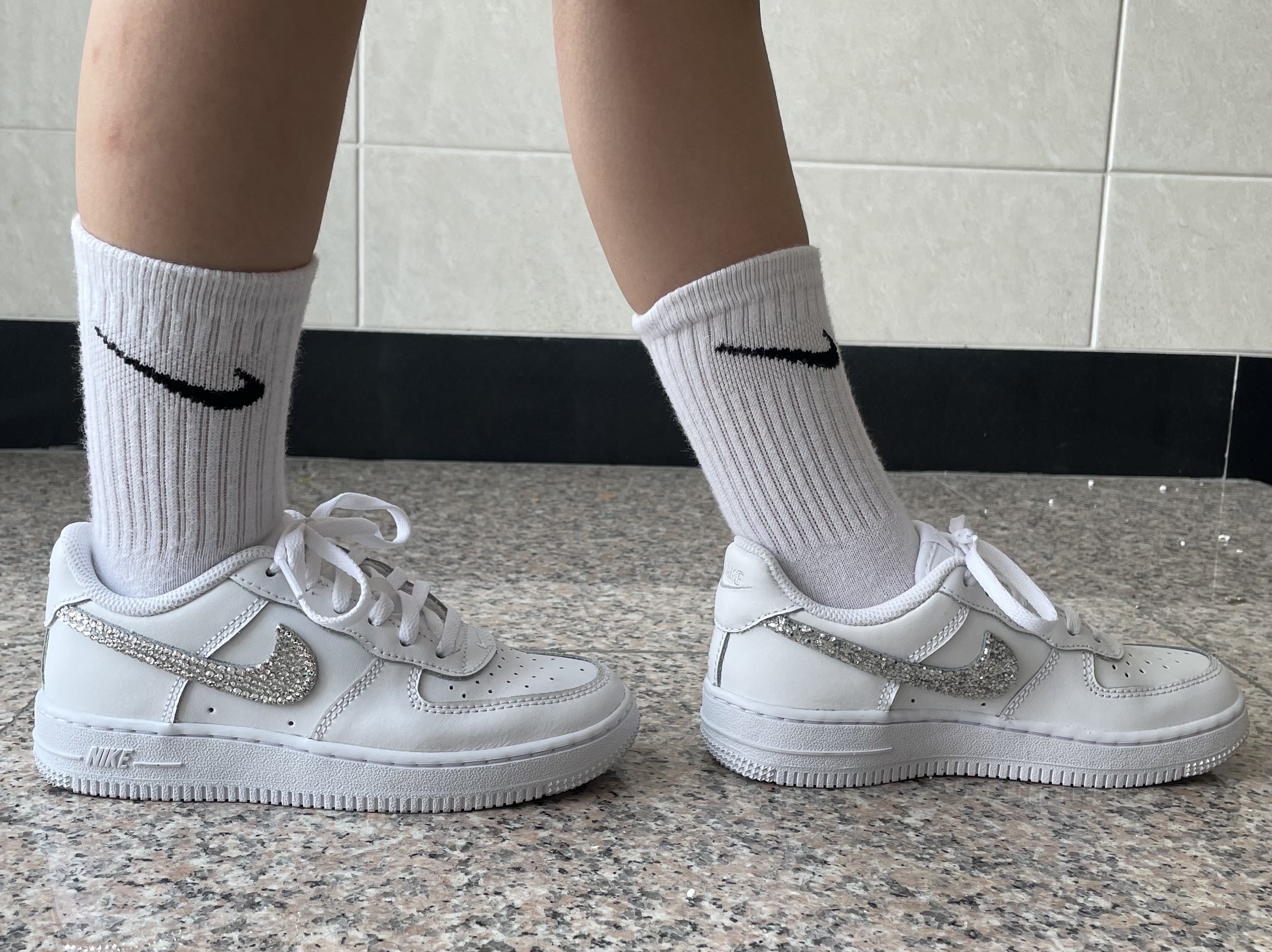 (W) Nike Air Force 1 '07 Low White 착용 스타일 - 5