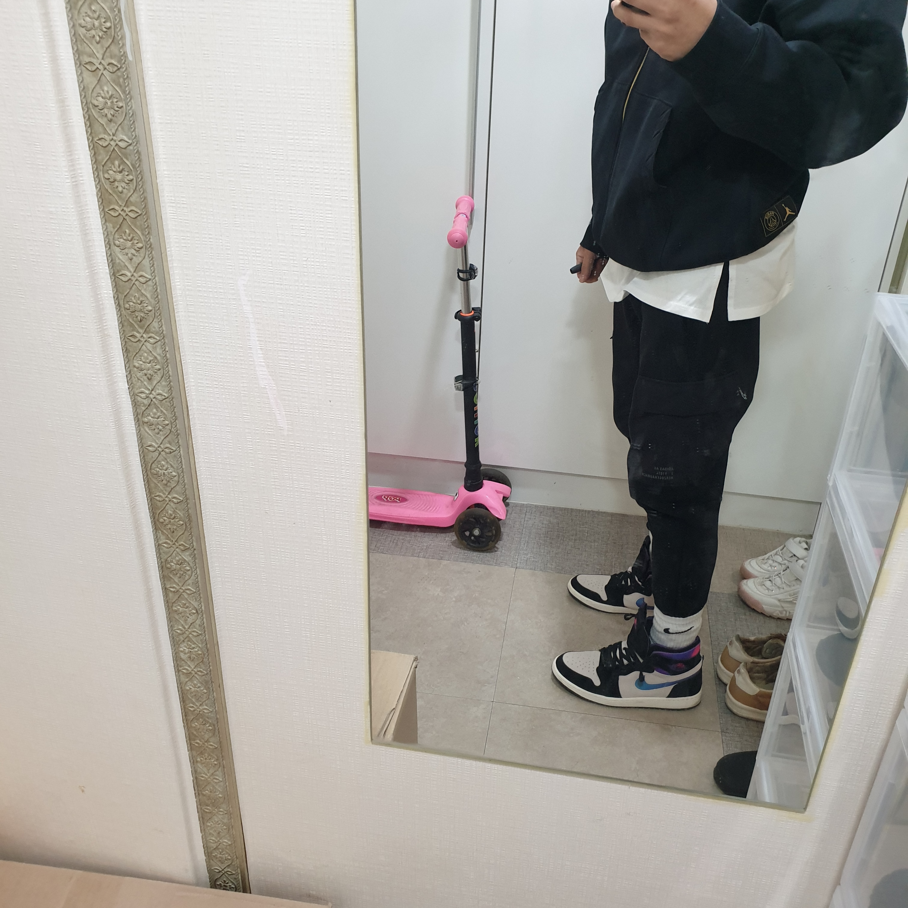 Jordan 1 x Paris Saint-Germain Zoom Air CMFT 착용 스타일