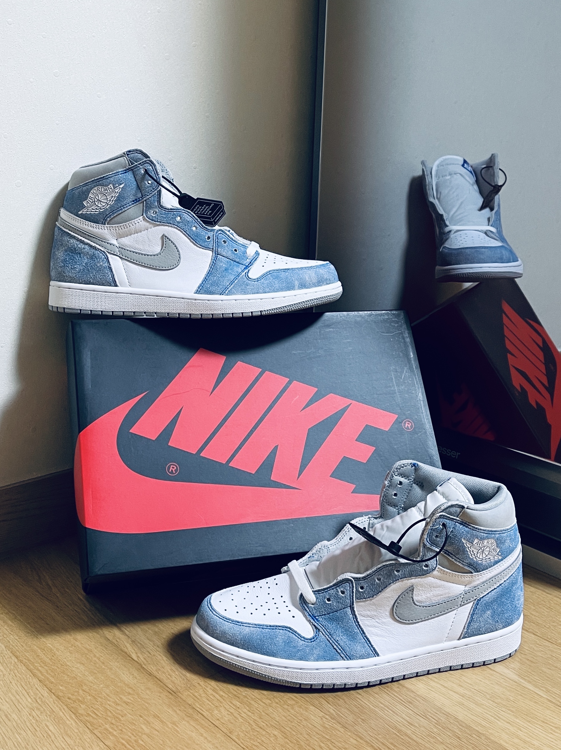 Jordan 1 Retro High OG Hyper Royal, (GS) Jordan 1 Retro High OG Hyper Royal 착용 스타일