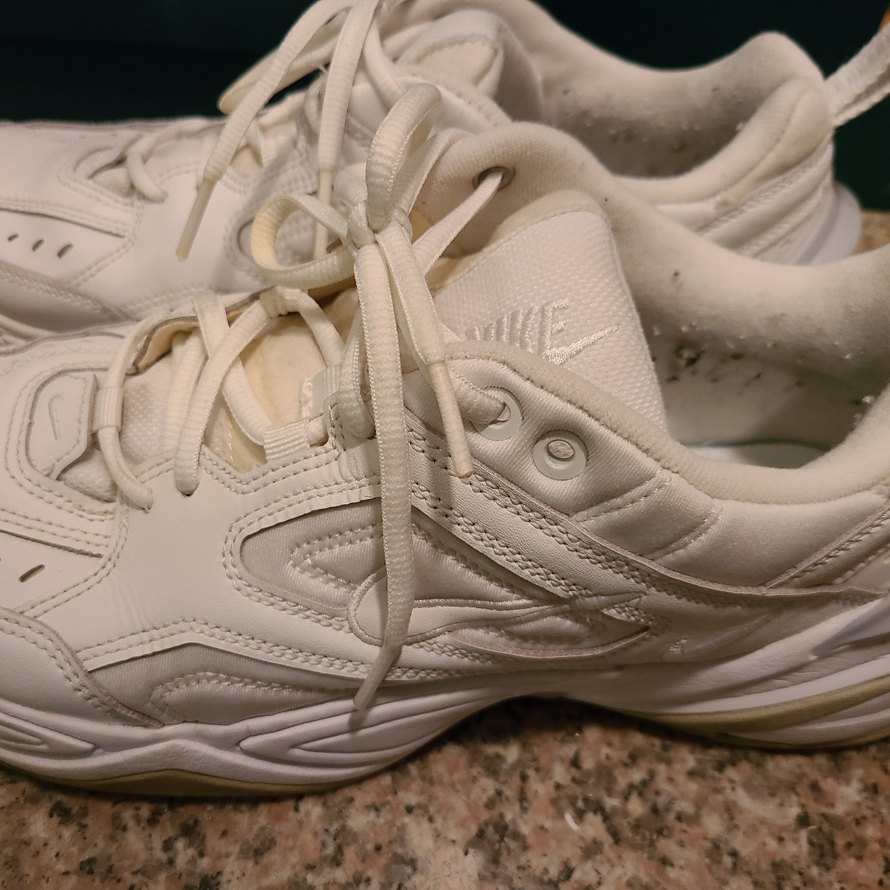 Nike M2K Tekno White Pure Platinum 착용 스타일 - 5