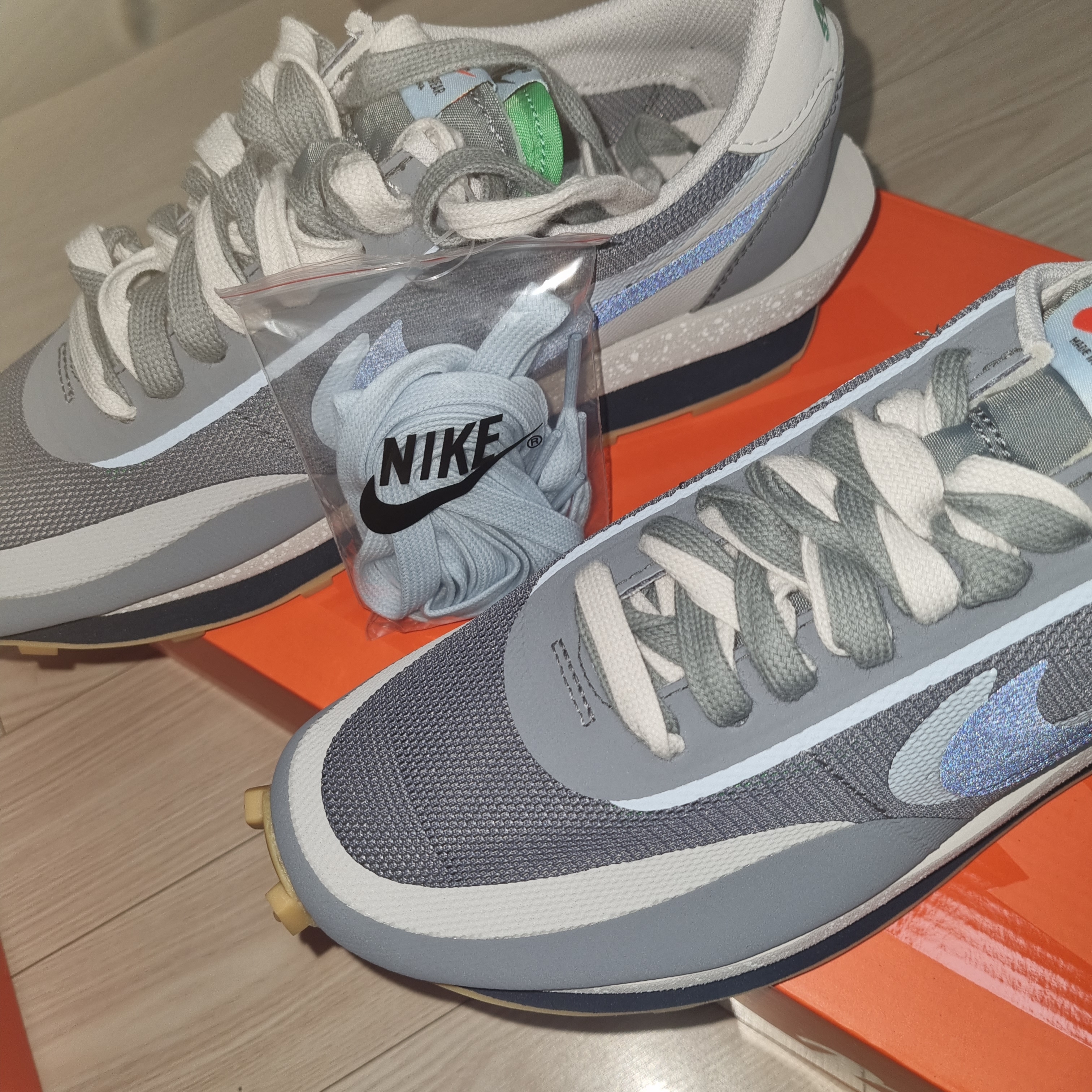 Nike x Sacai x Clot LDWaffle Cool Grey 착용 스타일