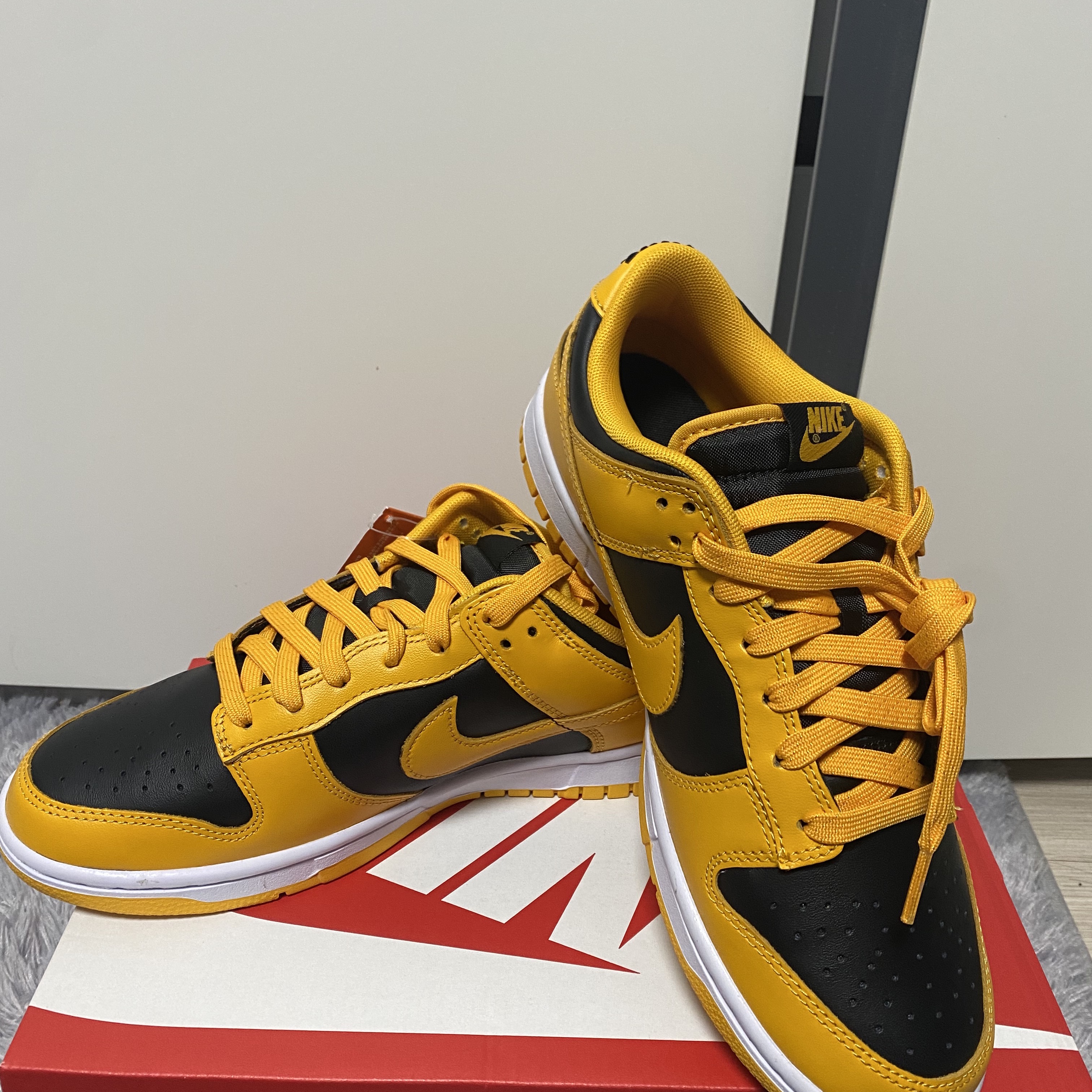 Nike Dunk Low Retro Championship Goldenrod 착용 스타일