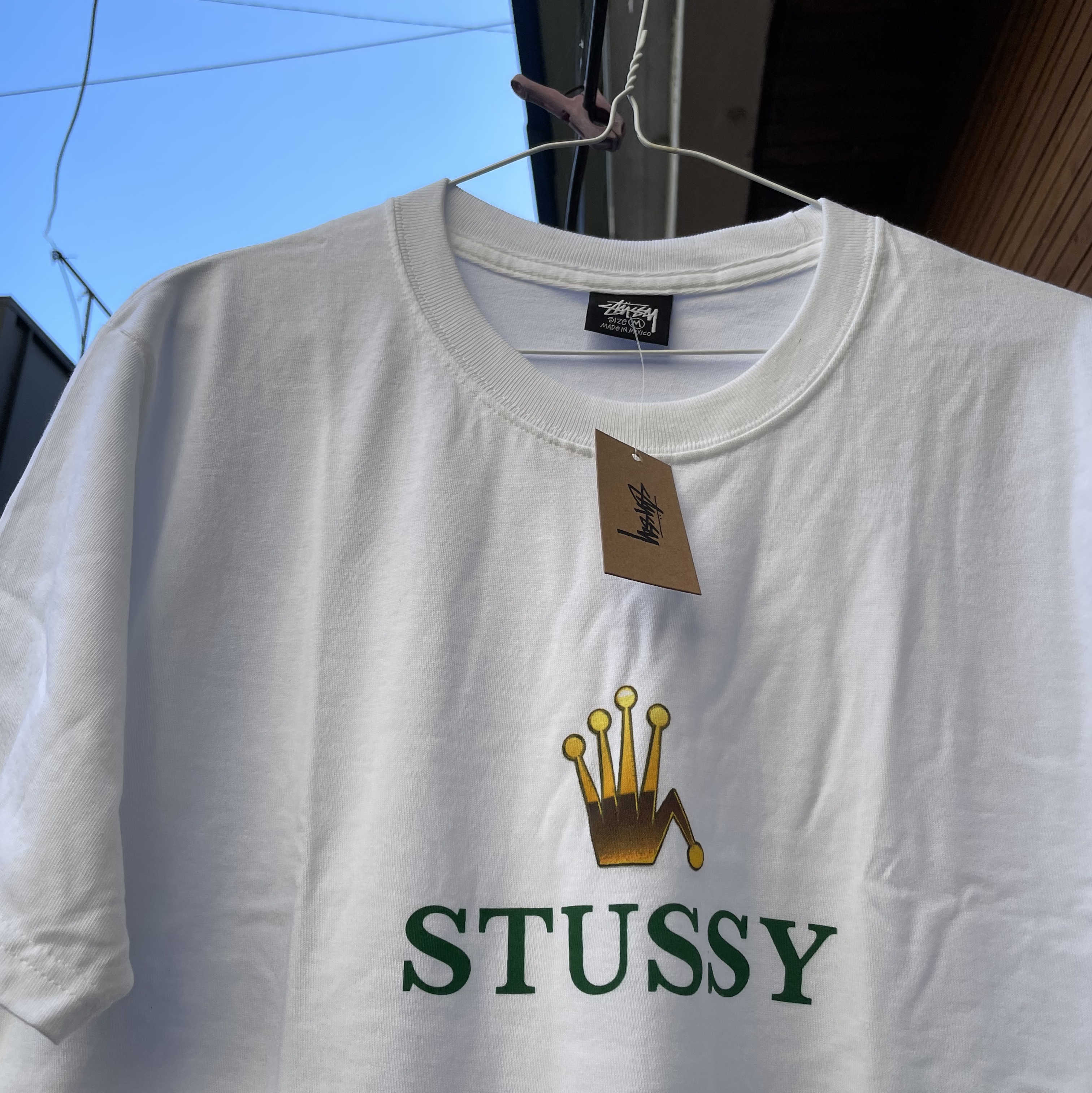 Stussy Crowned T-Shirt White 착용 스타일