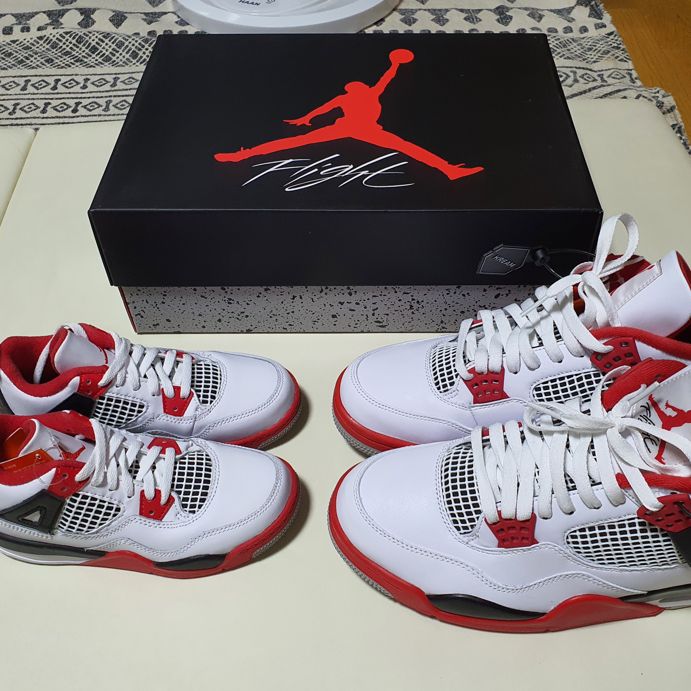 Jordan 4 Retro OG Fire Red 2020, (PS) Jordan 4 Retro OG Fire Red 2020 착용 스타일 - 4