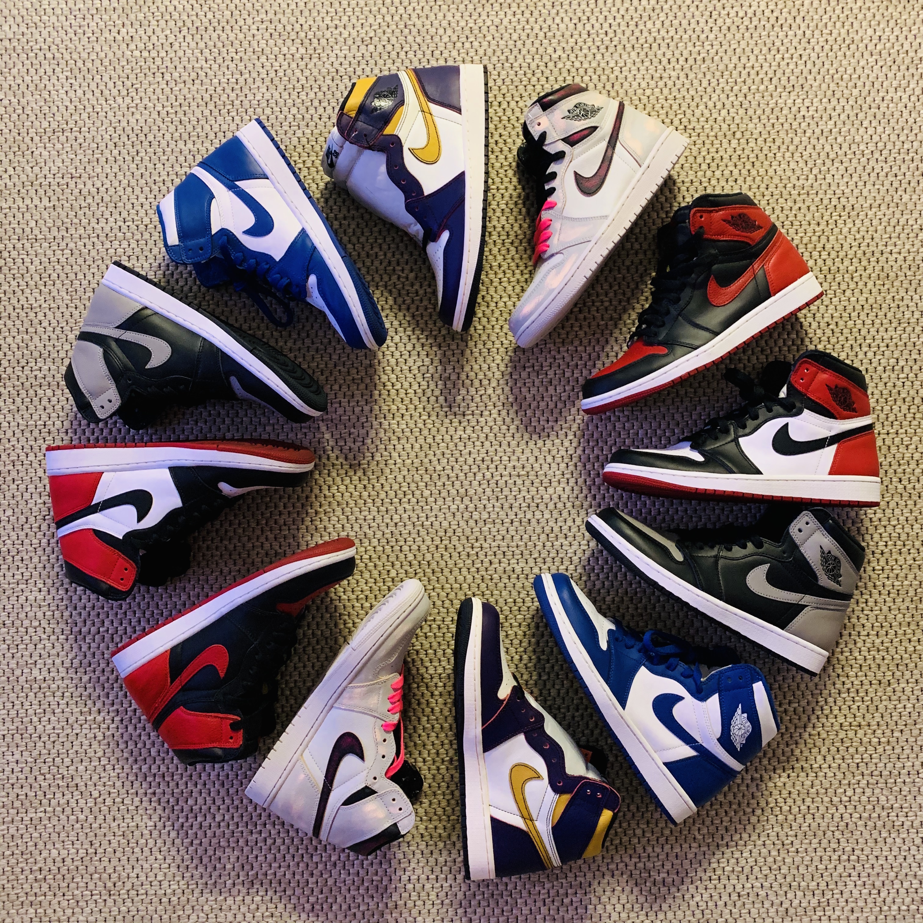 Jordan 1 Retro High OG Defiant SB LA to Chicago, Jordan 1 Retro High OG Defiant SB NYC to Paris 착용 스타일