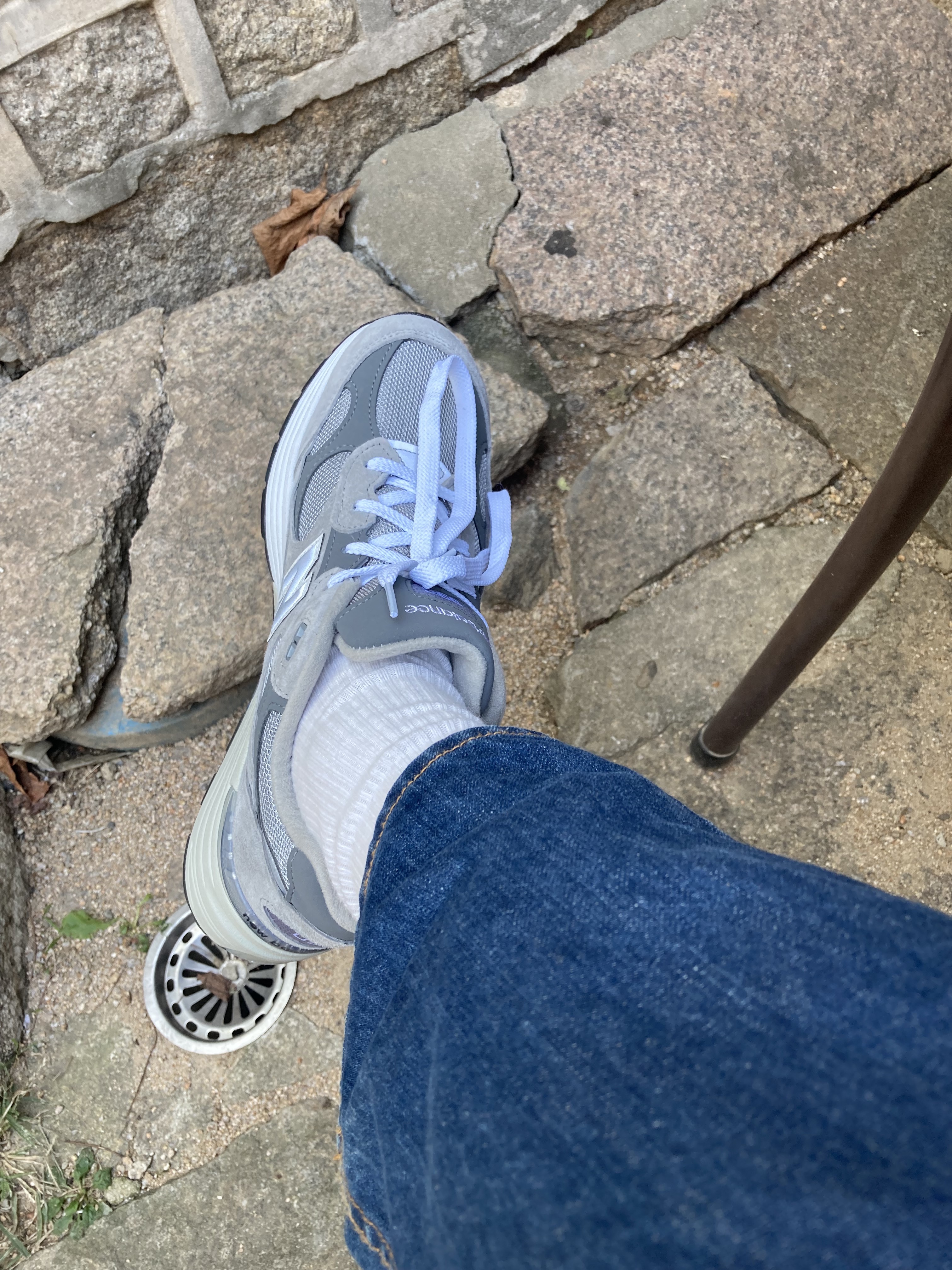 New Balance 992 Made in USA Grey - D Standard 착용 스타일