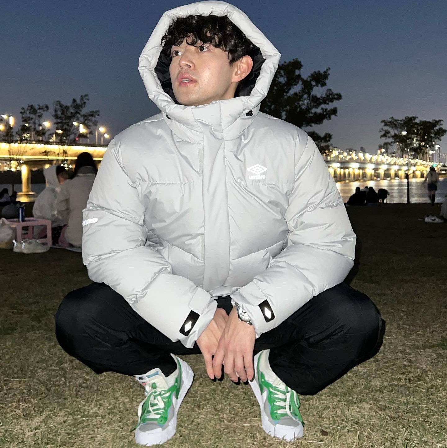 Nike x Sacai Blazer Low Classic Green 착용 스타일