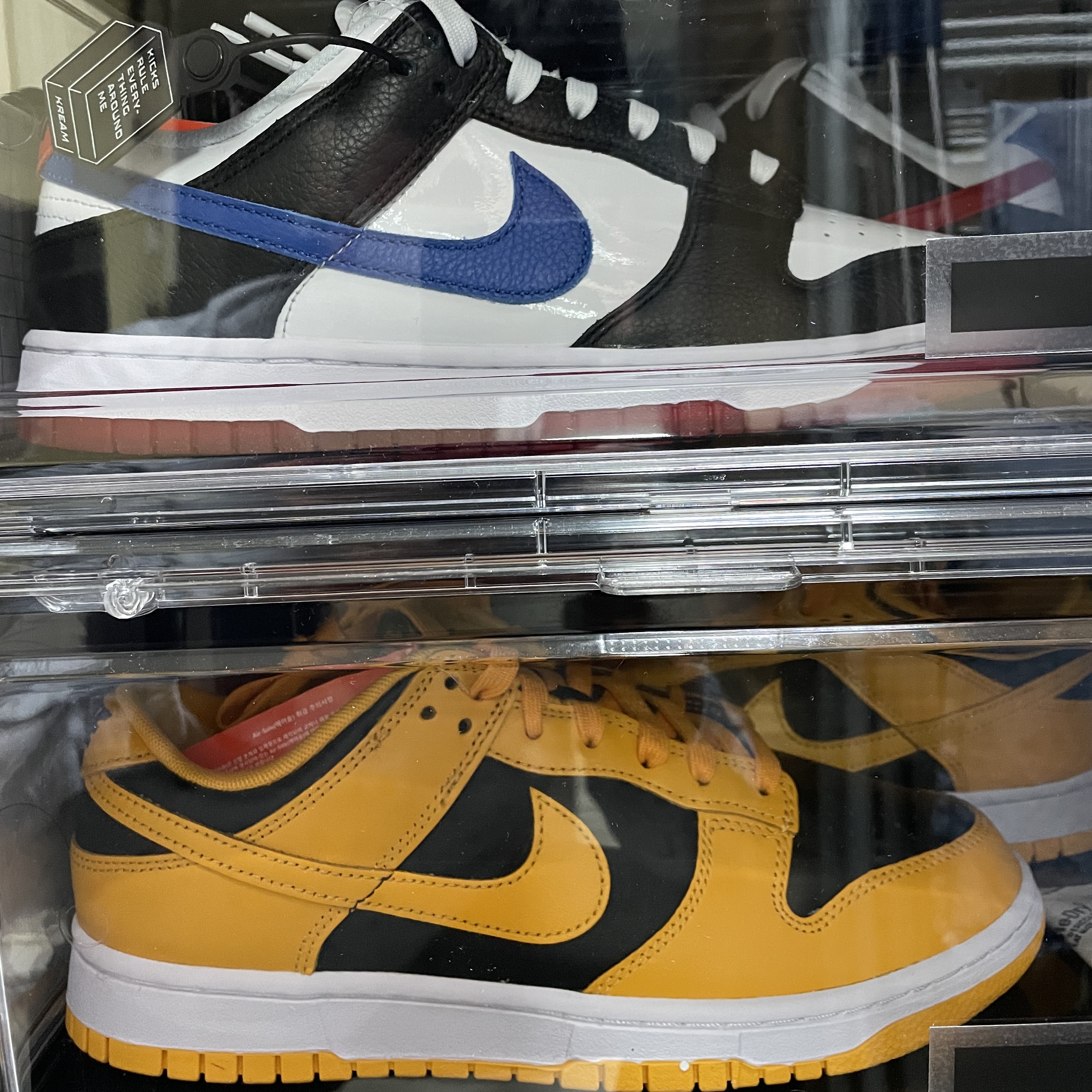 Nike Dunk Low Retro Championship Goldenrod 착용 스타일 - 4