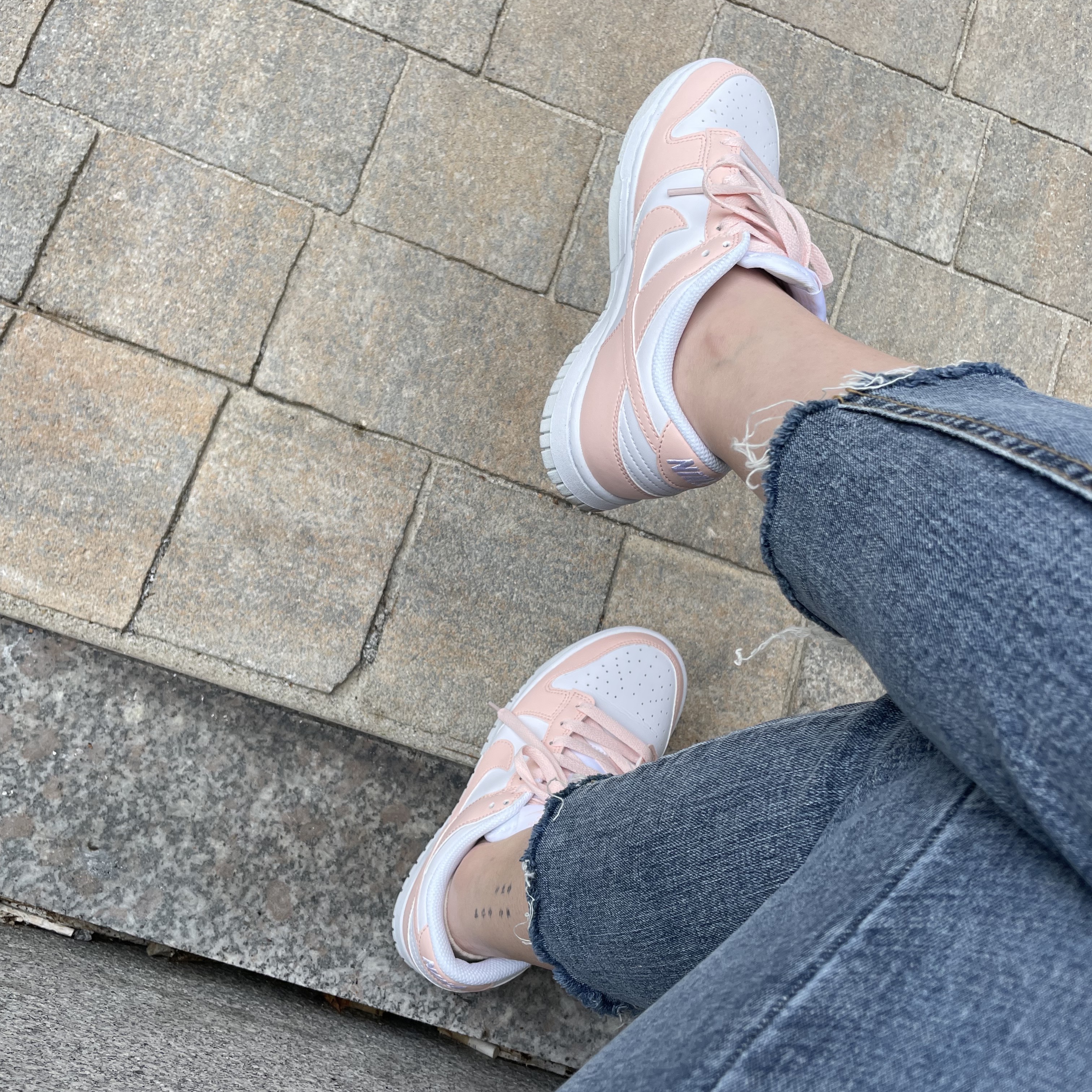 (W) Nike Dunk Low Next Nature Pale Coral 착용 스타일