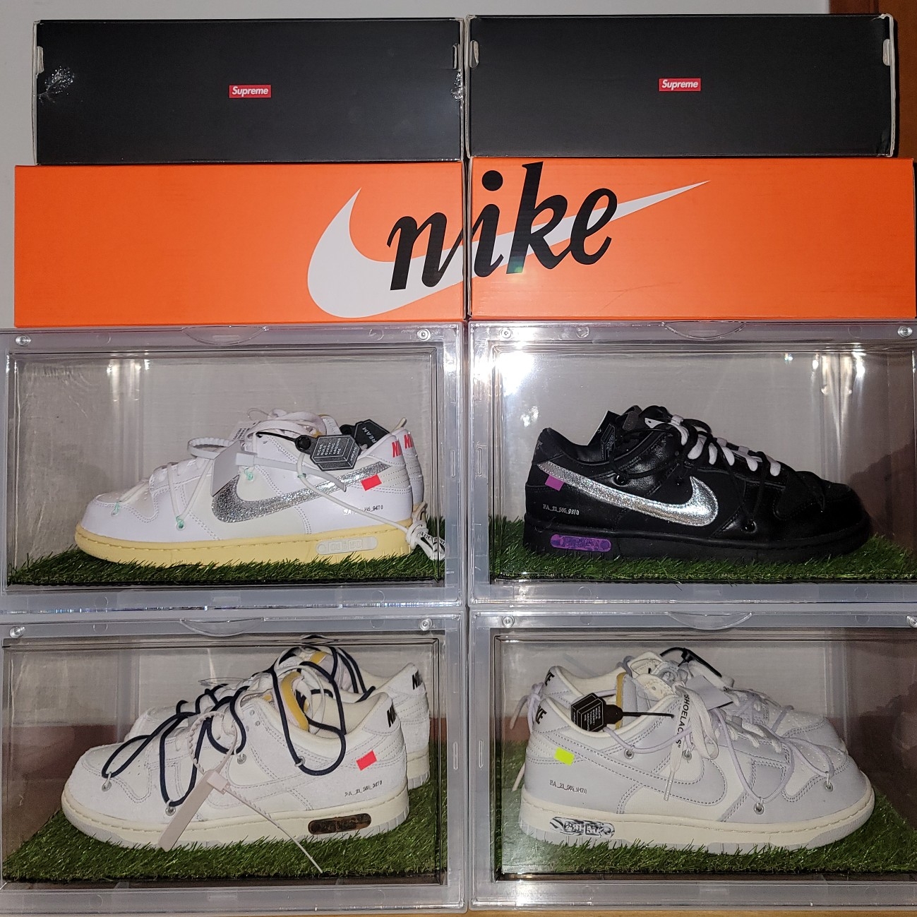 Nike x Off-White Dunk Low The 50 - Lot 18, Nike x Off-White Dunk Low The 50 - Lot 1 착용 스타일 - 1
