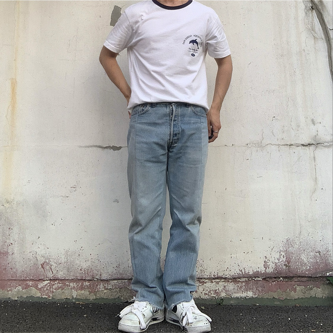 Nike x Peaceminusone Air Force 1 Low Para-Noise 2.0 착용 스타일