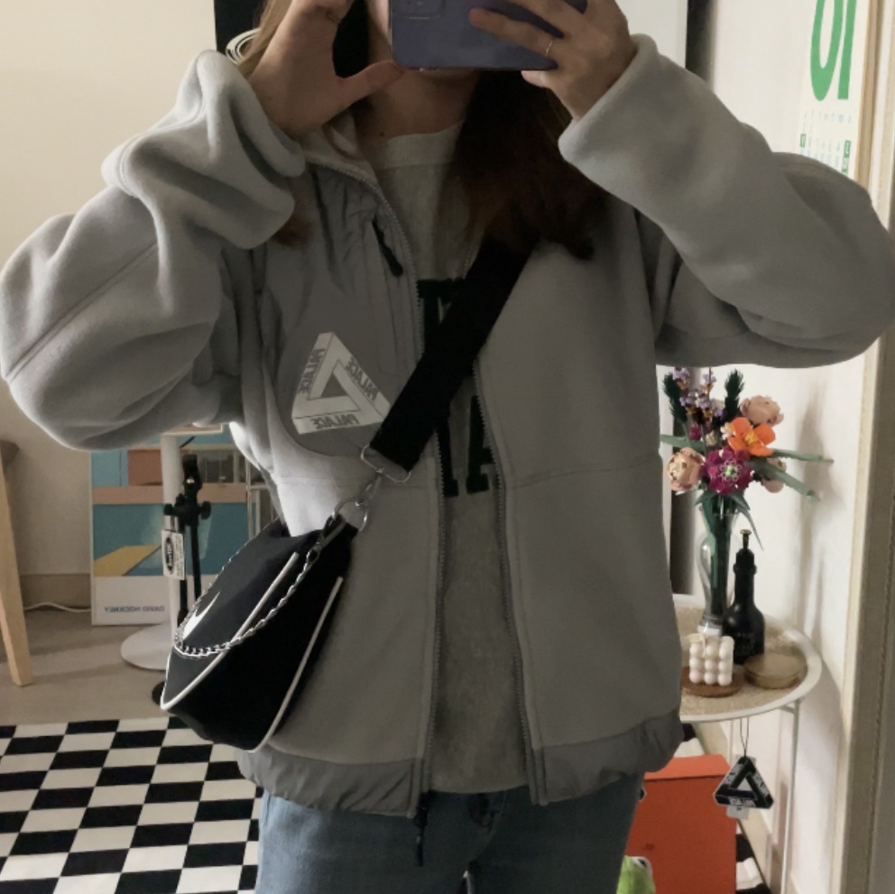 Palace Polartec Flecto Jacket Grey - 19FW 착용 스타일