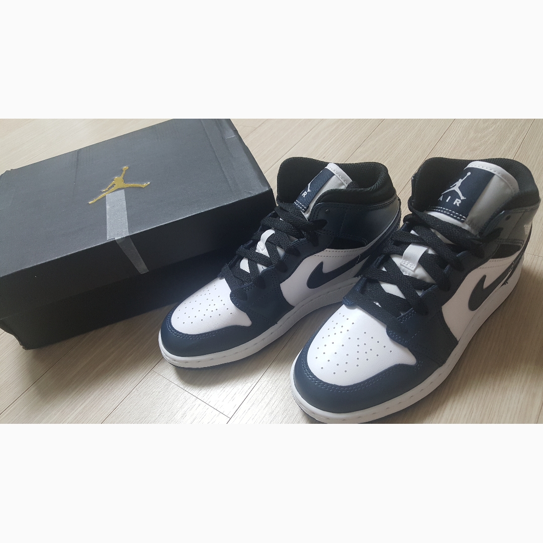 (GS) Jordan 1 Mid Dark Teal 착용 스타일 - 1