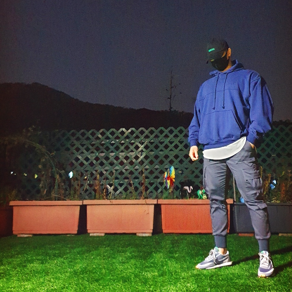Nike x Sacai x Clot LDWaffle Cool Grey 착용 스타일 - 1