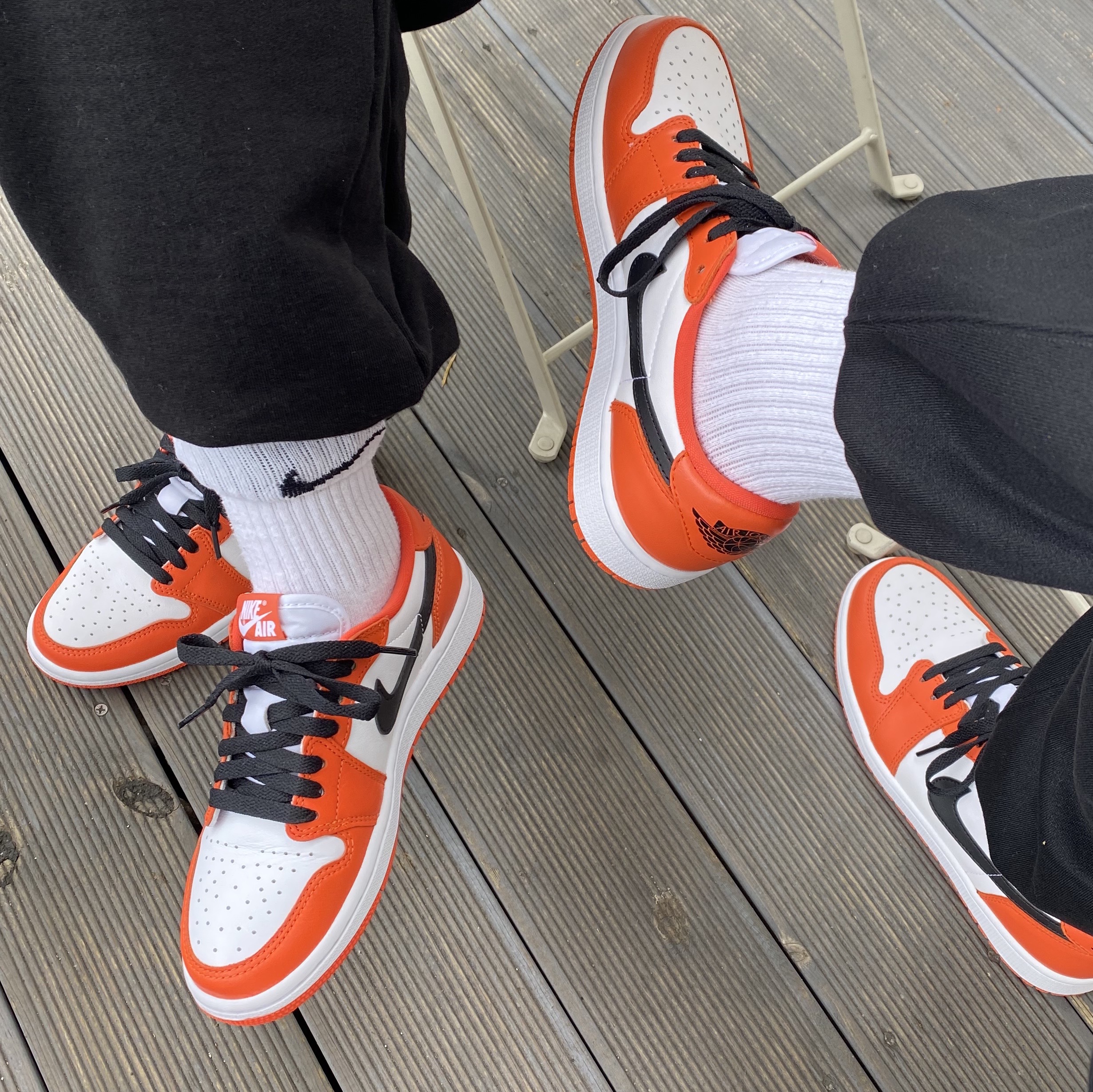 Jordan 1 Low OG Starfish, (W) Jordan 1 Low OG Starfish 착용 스타일