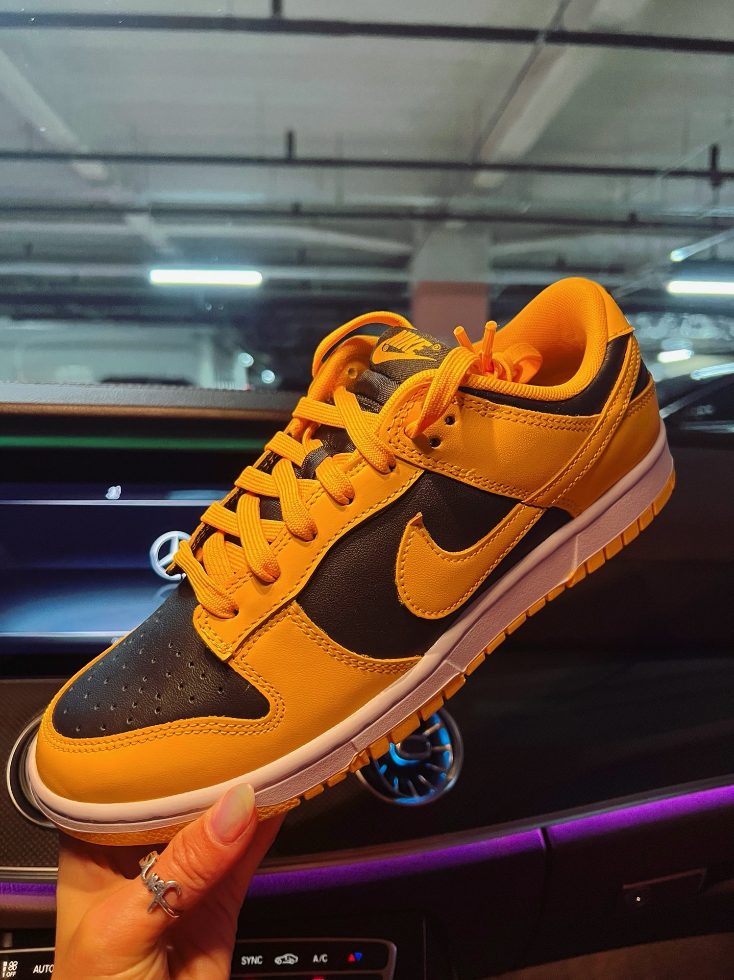 Nike Dunk Low Retro Championship Goldenrod, Balenciaga Triple S Triple Black 2018 Reissue (Pre-Distressed) 착용 스타일 - 5
