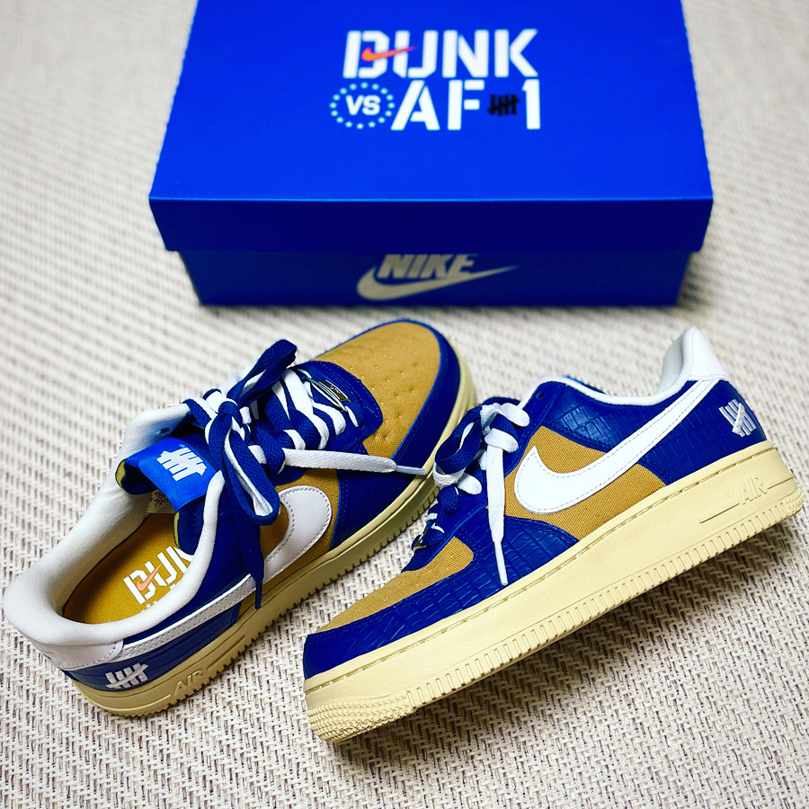 Nike x Undefeated Air Force 1 Low SP 5 On It Court Blue 착용 스타일