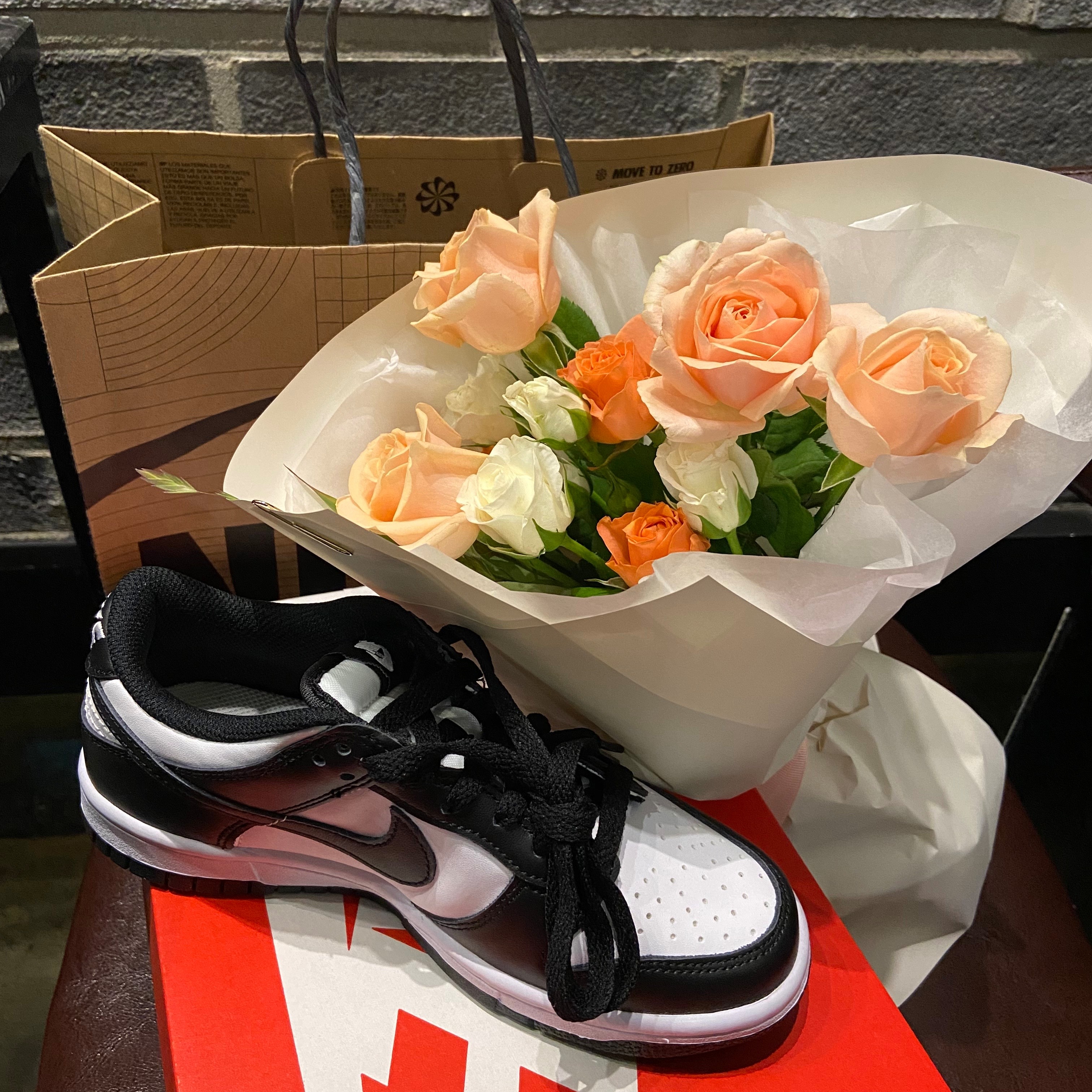 Nike Dunk Low Retro Black, (GS) Nike Dunk Low Black 착용 스타일 - 3
