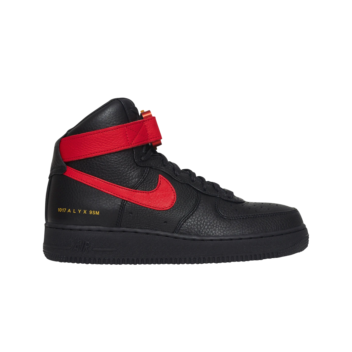 나이키 x 1017 알릭스 9SM 에어포스 1 하이 블랙 유니버시티 레드(Nike x 1017 Alyx 9SM Air Force 1 High Black University Red)
