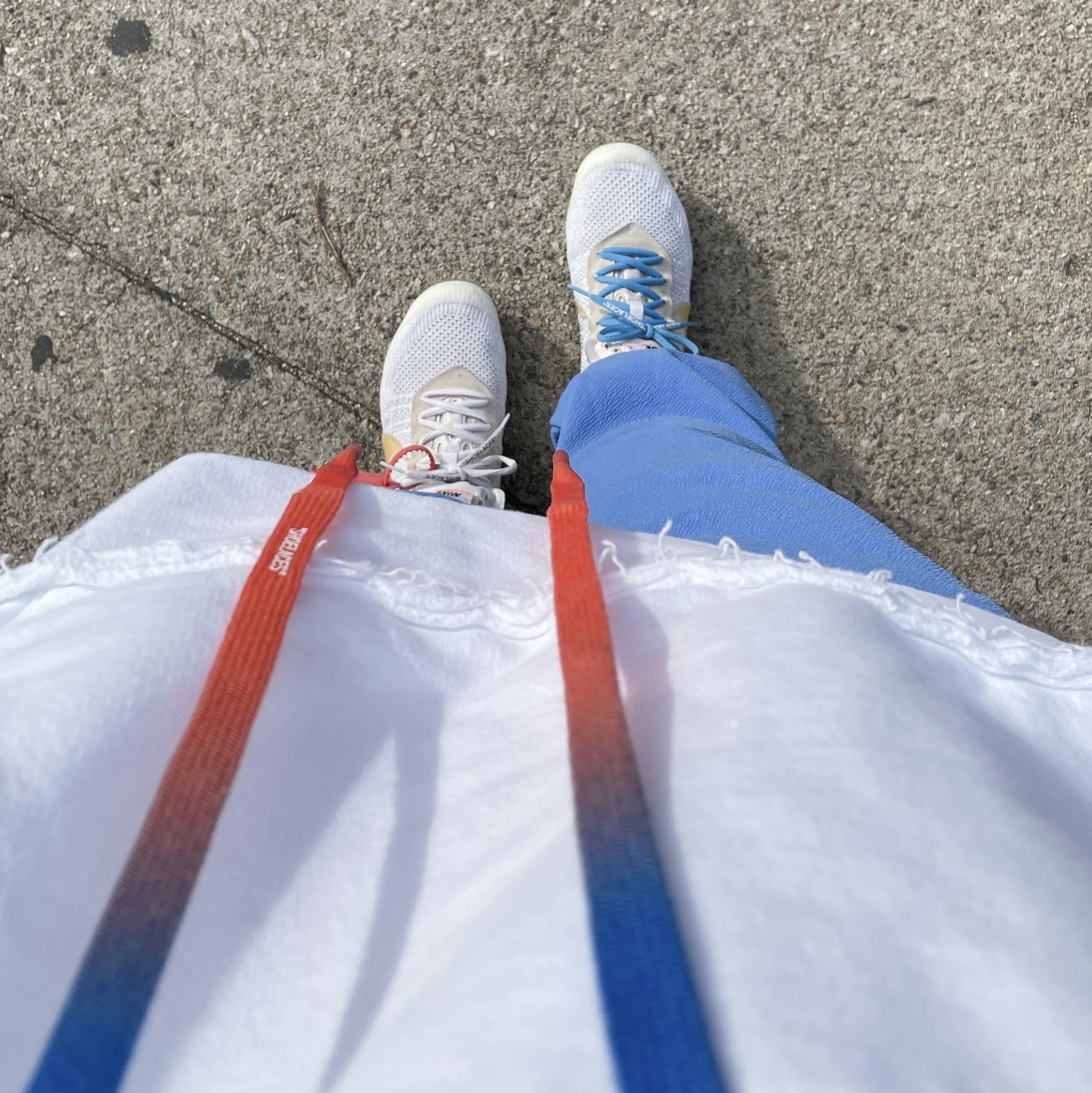 Nike x Off-White Air VaporMax V2 White 착용 스타일