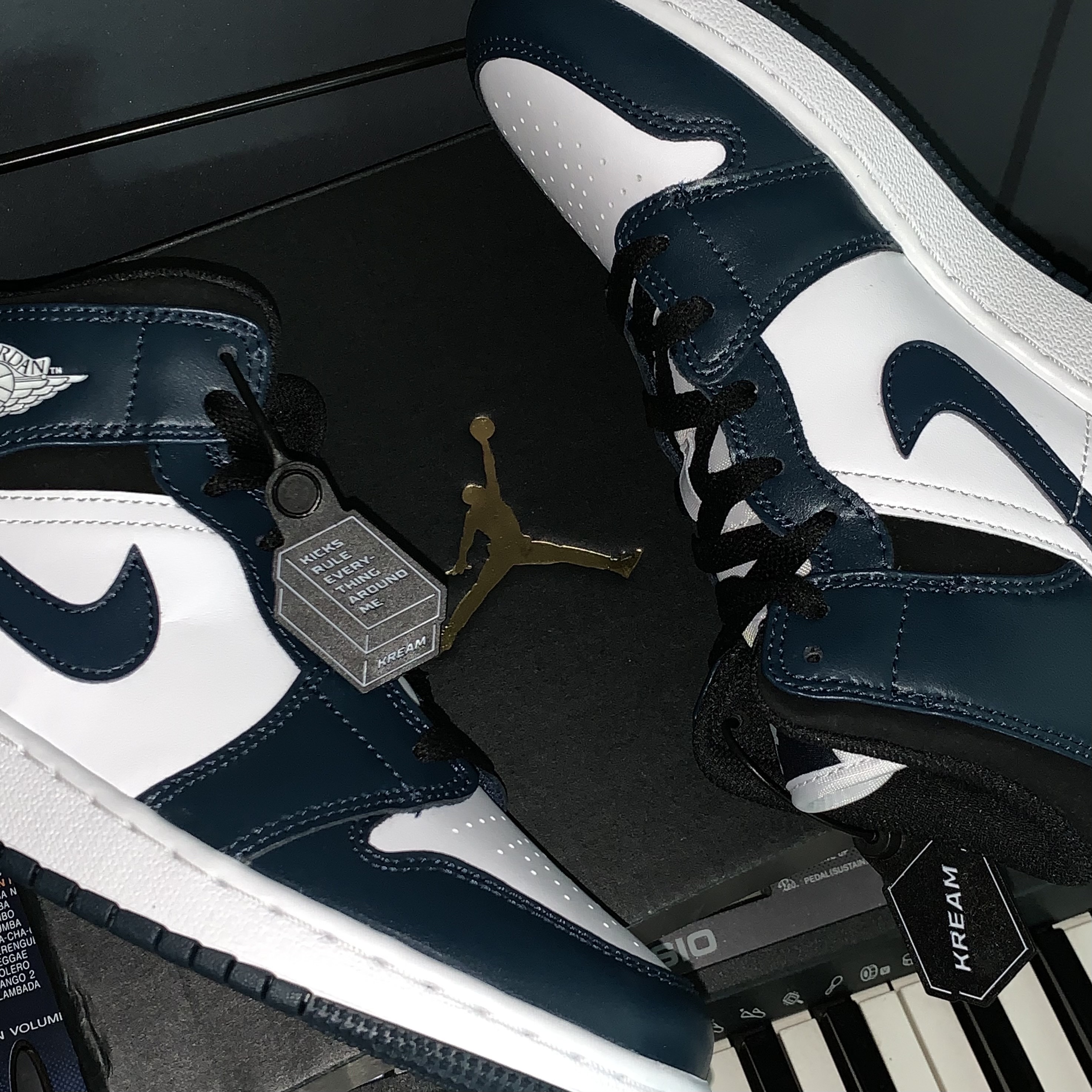 (GS) Jordan 1 Mid Dark Teal, Jordan 1 Mid Dark Teal 착용 스타일 - 2