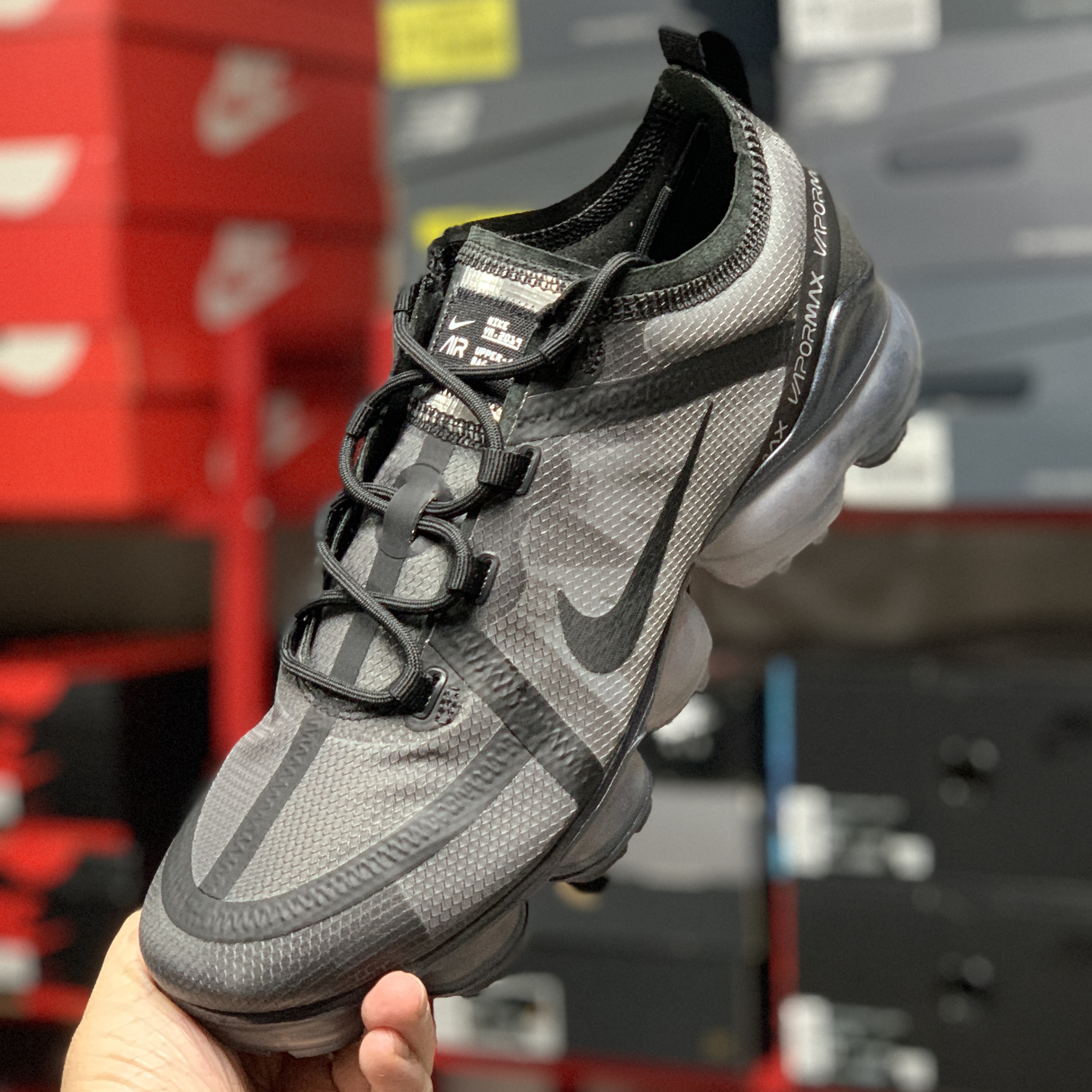 Nike Air VaporMax 2019 Ghost Black 착용 스타일 - 1