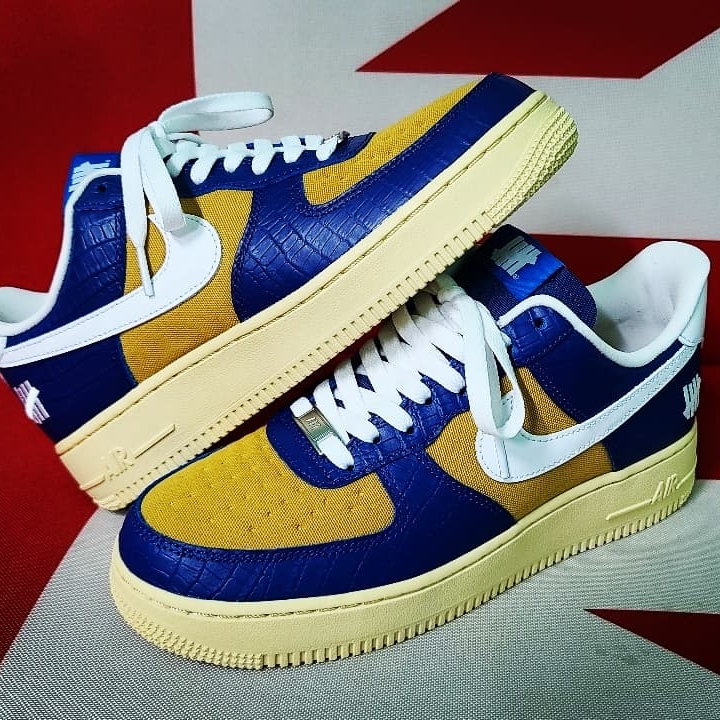 Nike x Undefeated Air Force 1 Low SP 5 On It Court Blue 착용 스타일 - 5