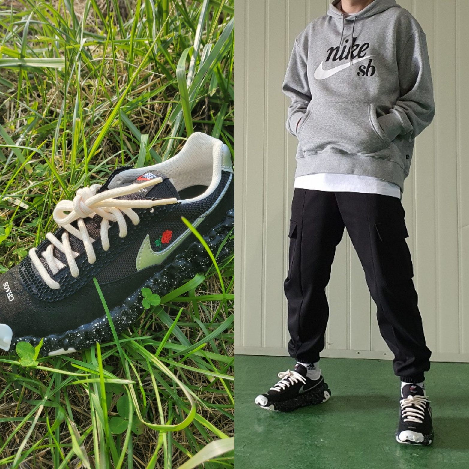 Nike x Undercover Overbreak SP Black 착용 스타일