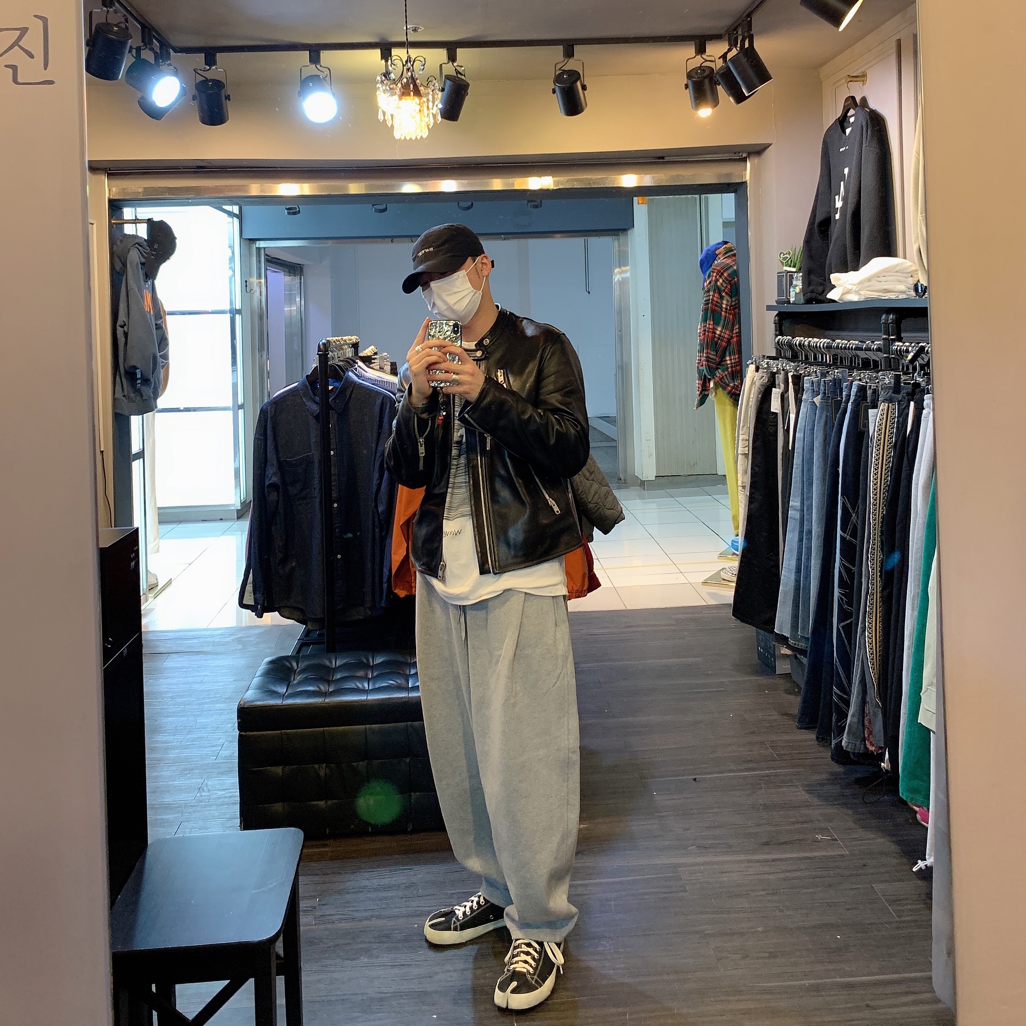 Maison Margiela Tabi High Black 착용 스타일 - 2
