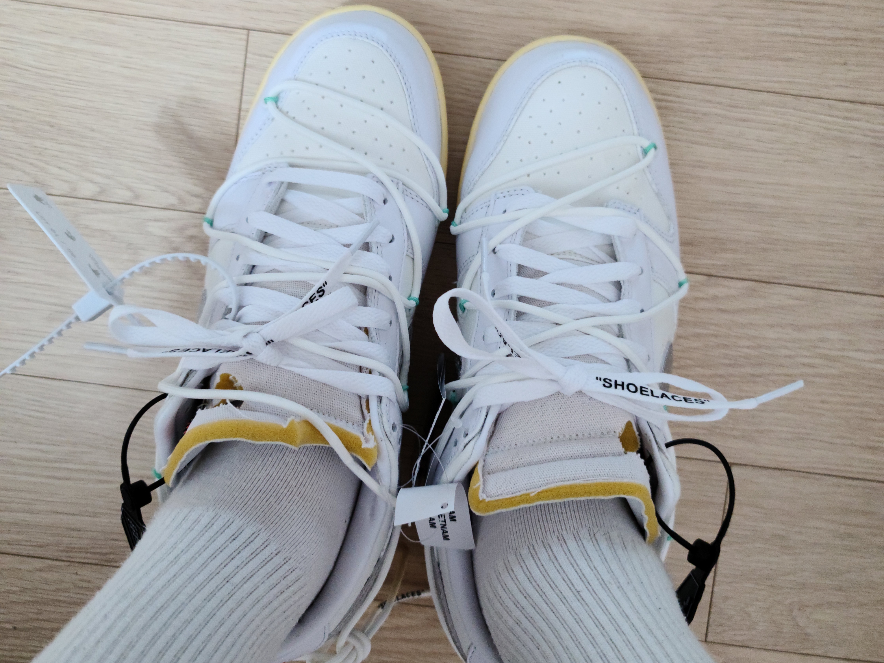 Nike x Off-White Dunk Low The 50 - Lot 1 착용 스타일 - 3