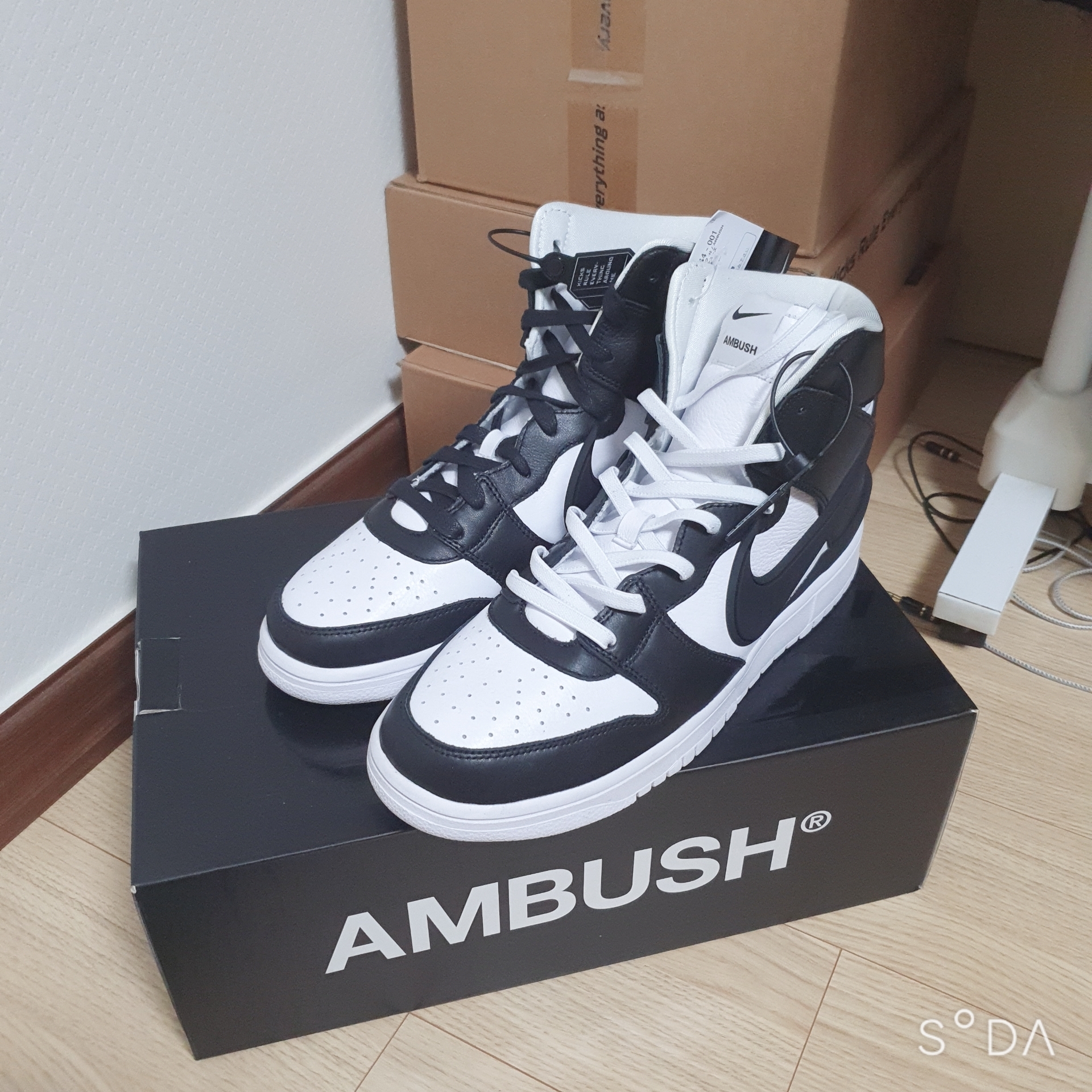 Nike x Ambush Dunk High Black 착용 스타일