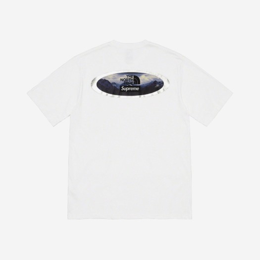 Supreme x The North Face Mountains T-Shirt White - 21FW