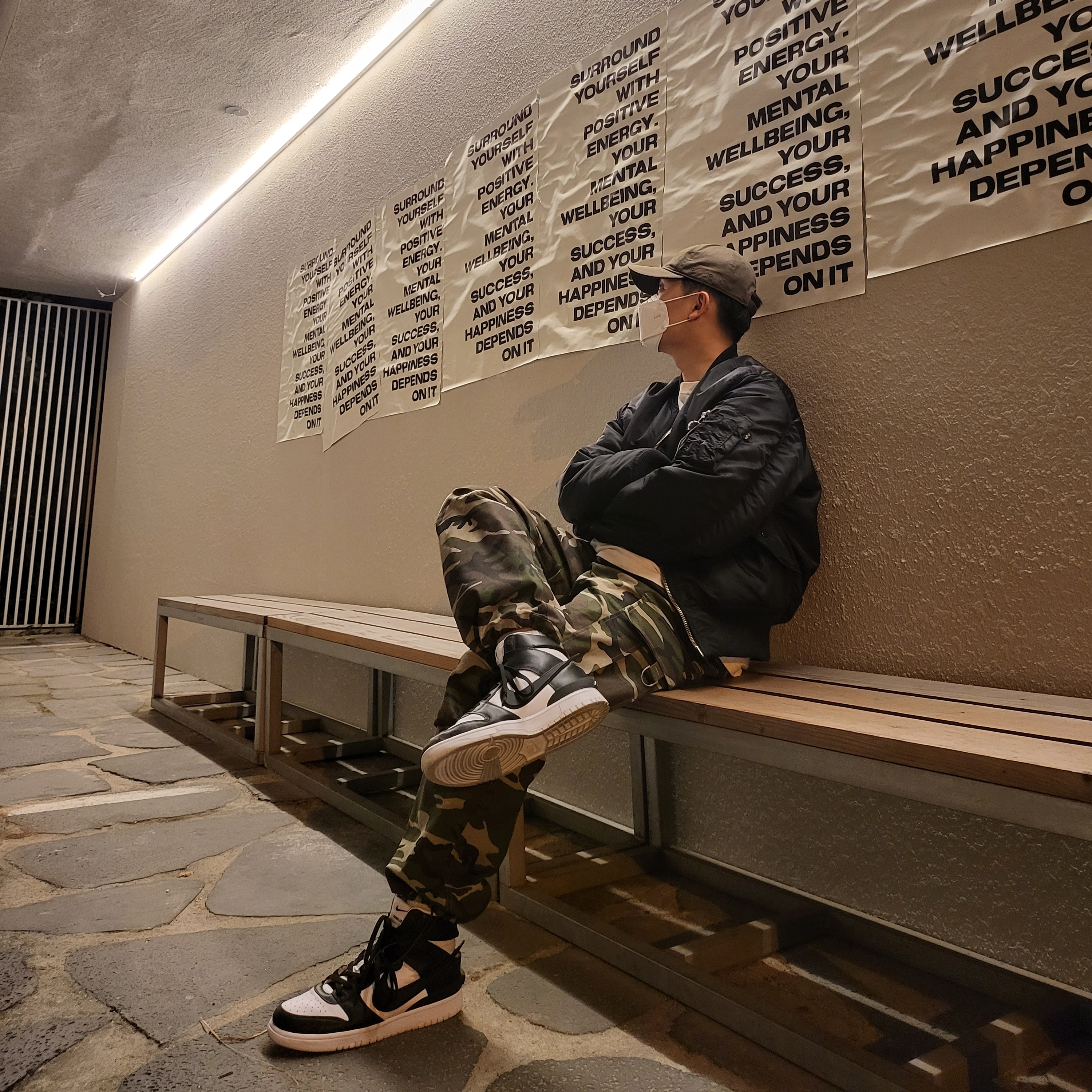 Nike x Ambush Dunk High Black 착용 스타일