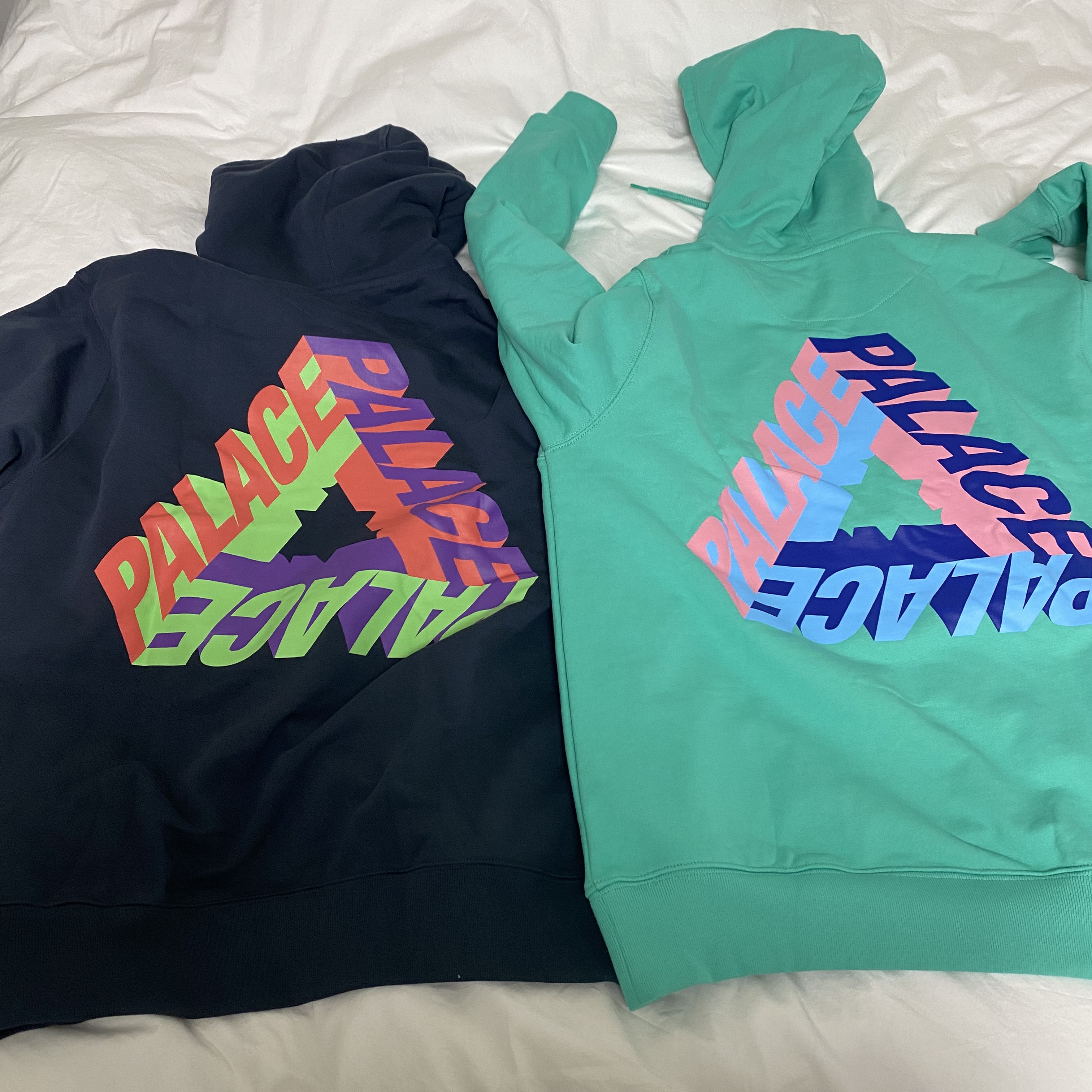 Palace P-3D Hood Navy - 21FW, Palace P-3D Hood Aqua - 21FW 착용 스타일
