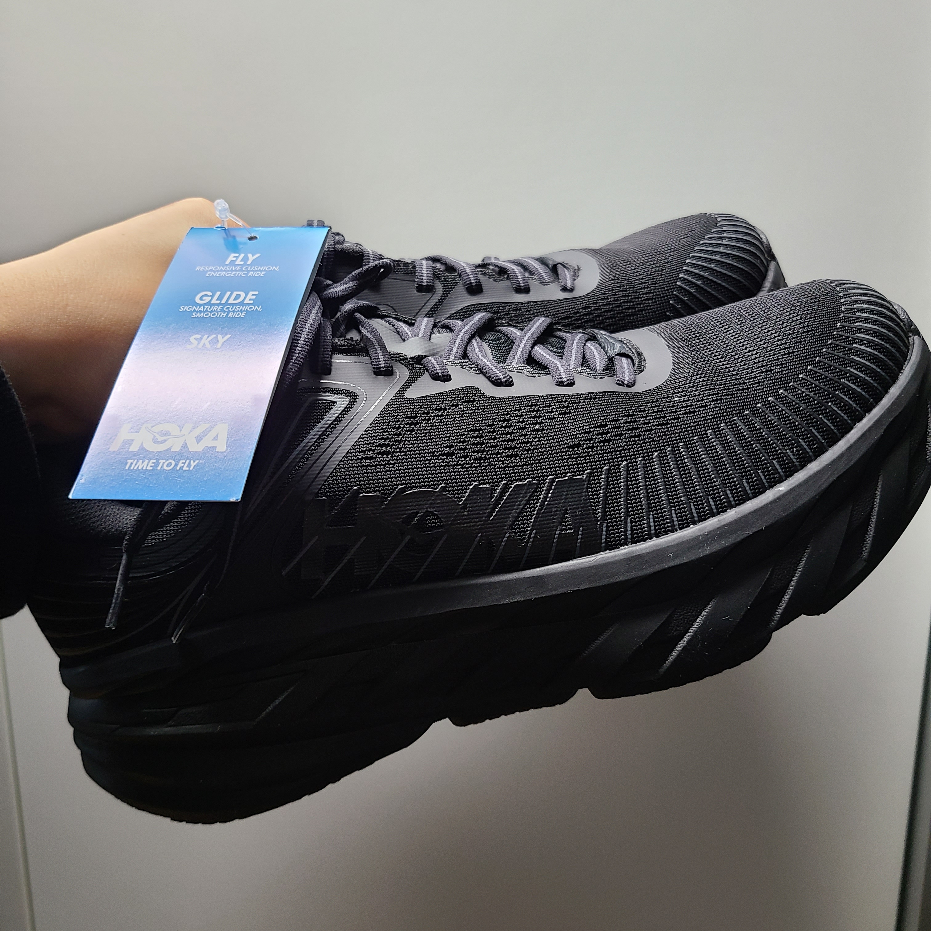 Hoka Bondi 7 Black - Wide 착용 스타일