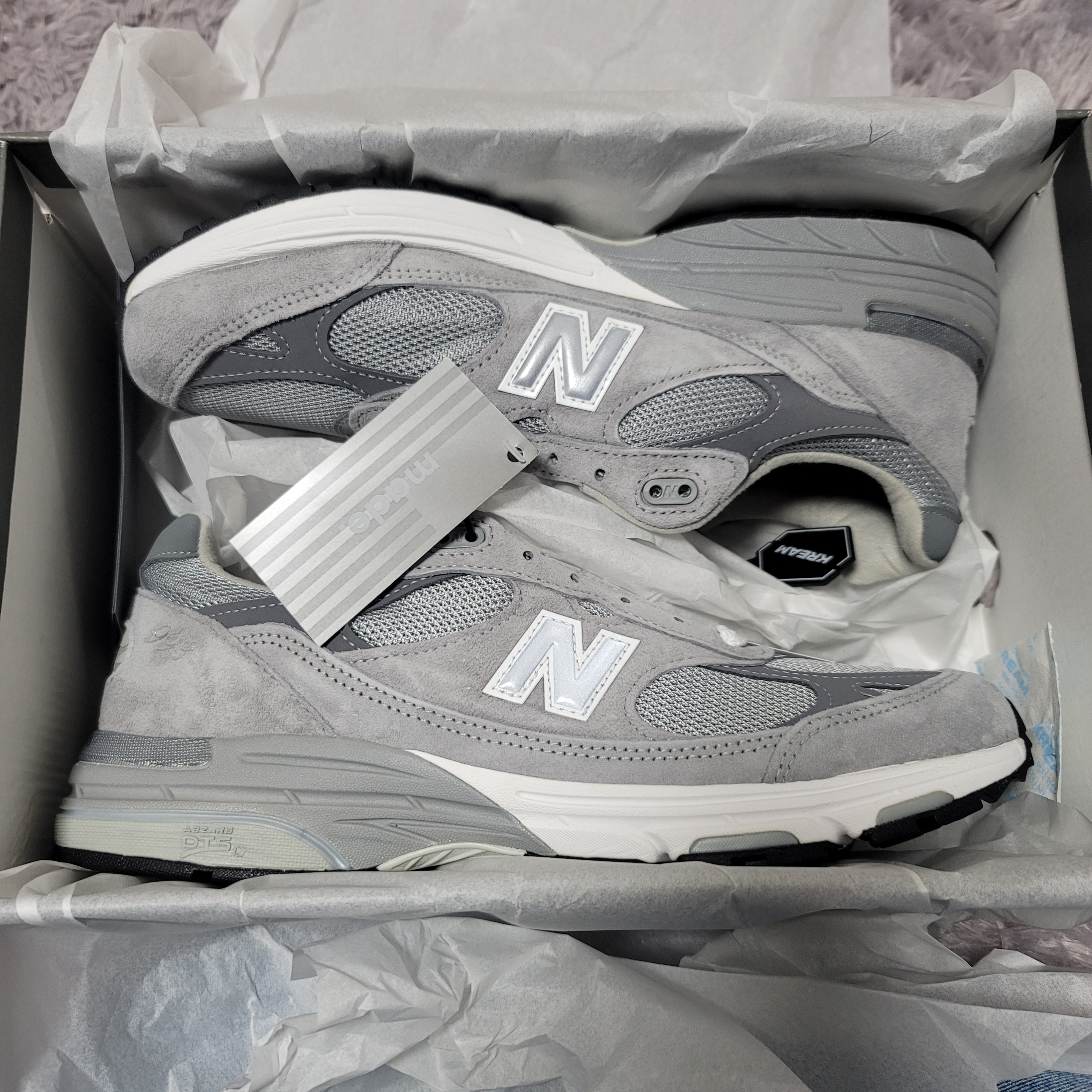 New Balance 993 Made in USA Grey - D Standard 착용 스타일