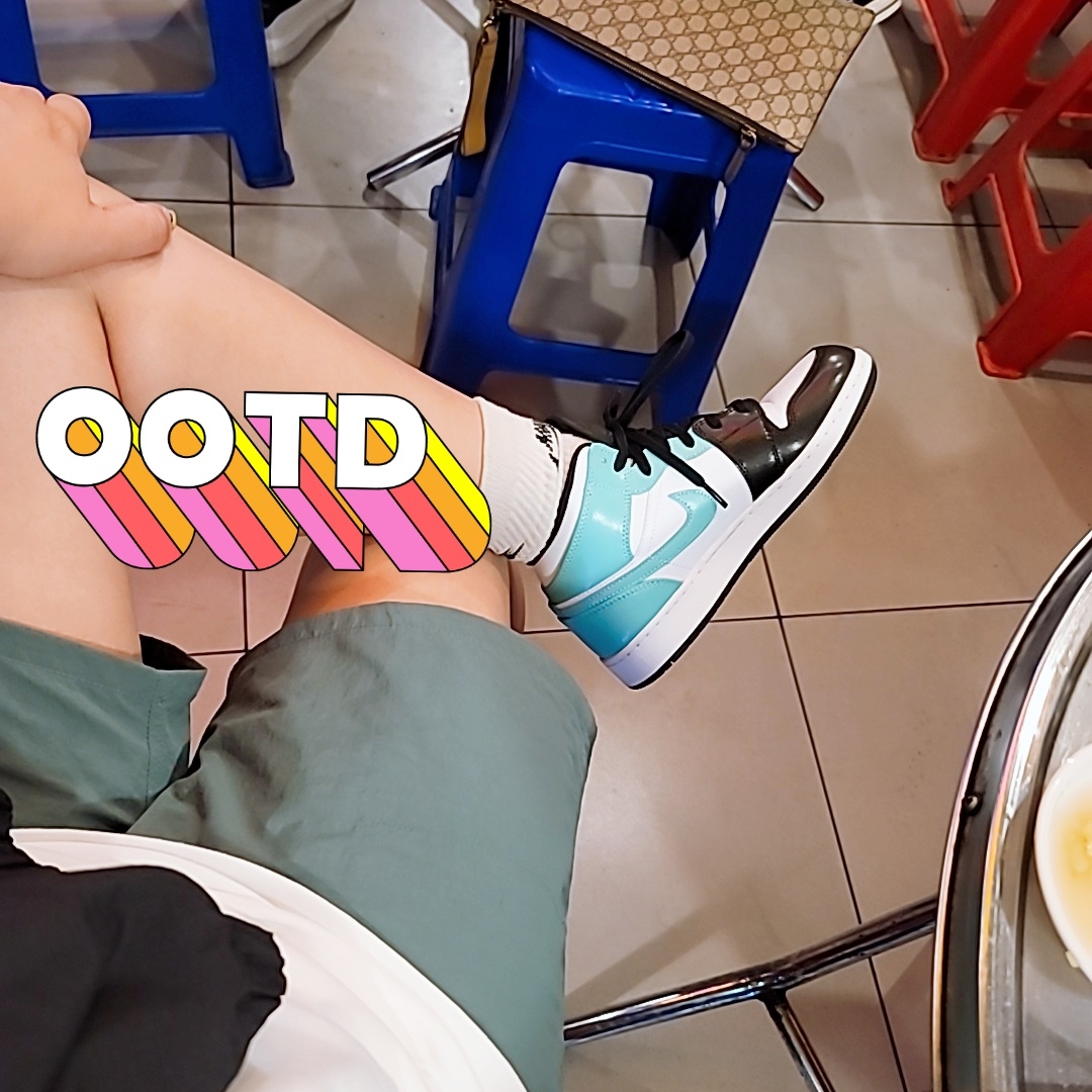 Jordan 1 Mid Tropical Twist 착용 스타일 - 1