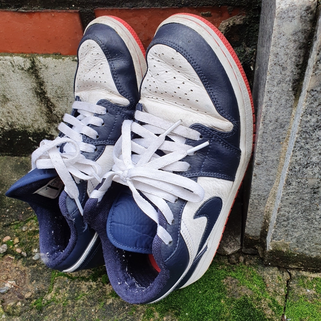Jordan 1 Low Obsidian Ember Glow 착용 스타일